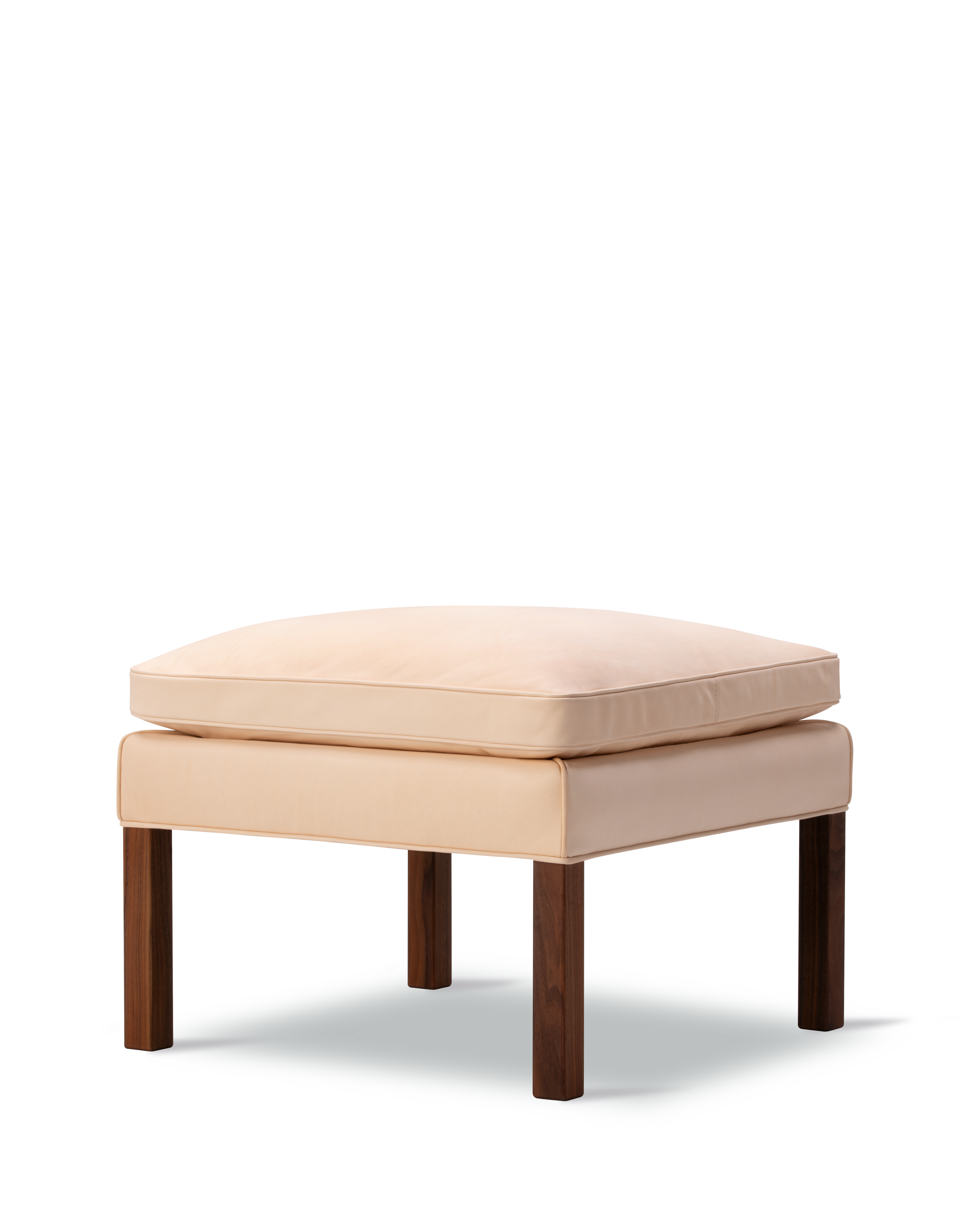 Mogensen 2202 Ottoman - Leather 90 Vegeta / Walnut