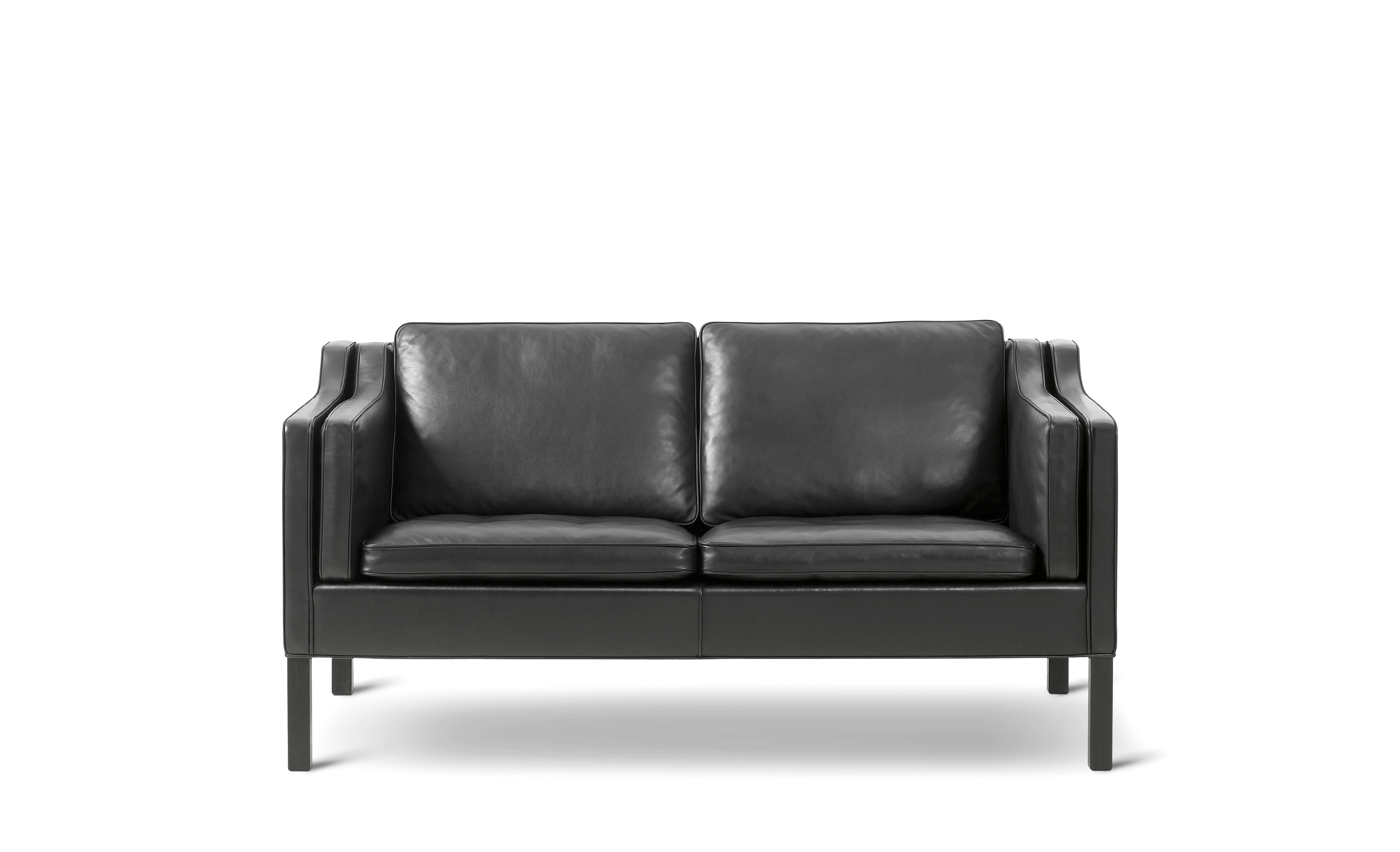 Mogensen 2212 Sofa - Leather 98 Max / Black lacquered oak