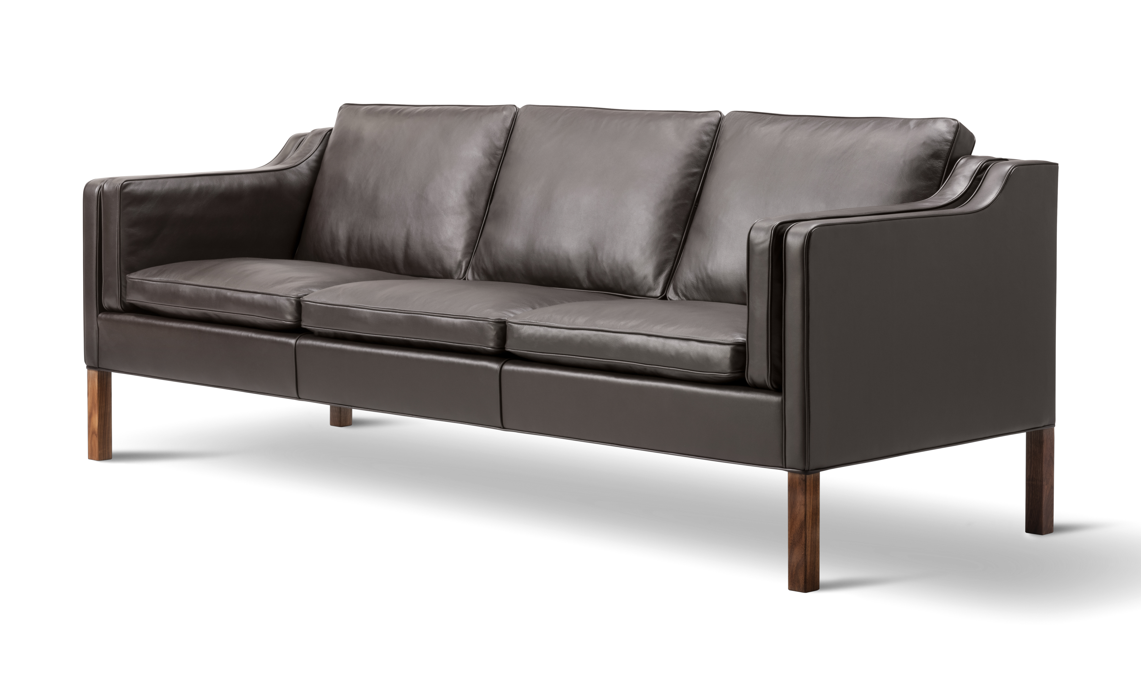 Mogensen 2213 Sofa - Leather 906 Organic / Walnut