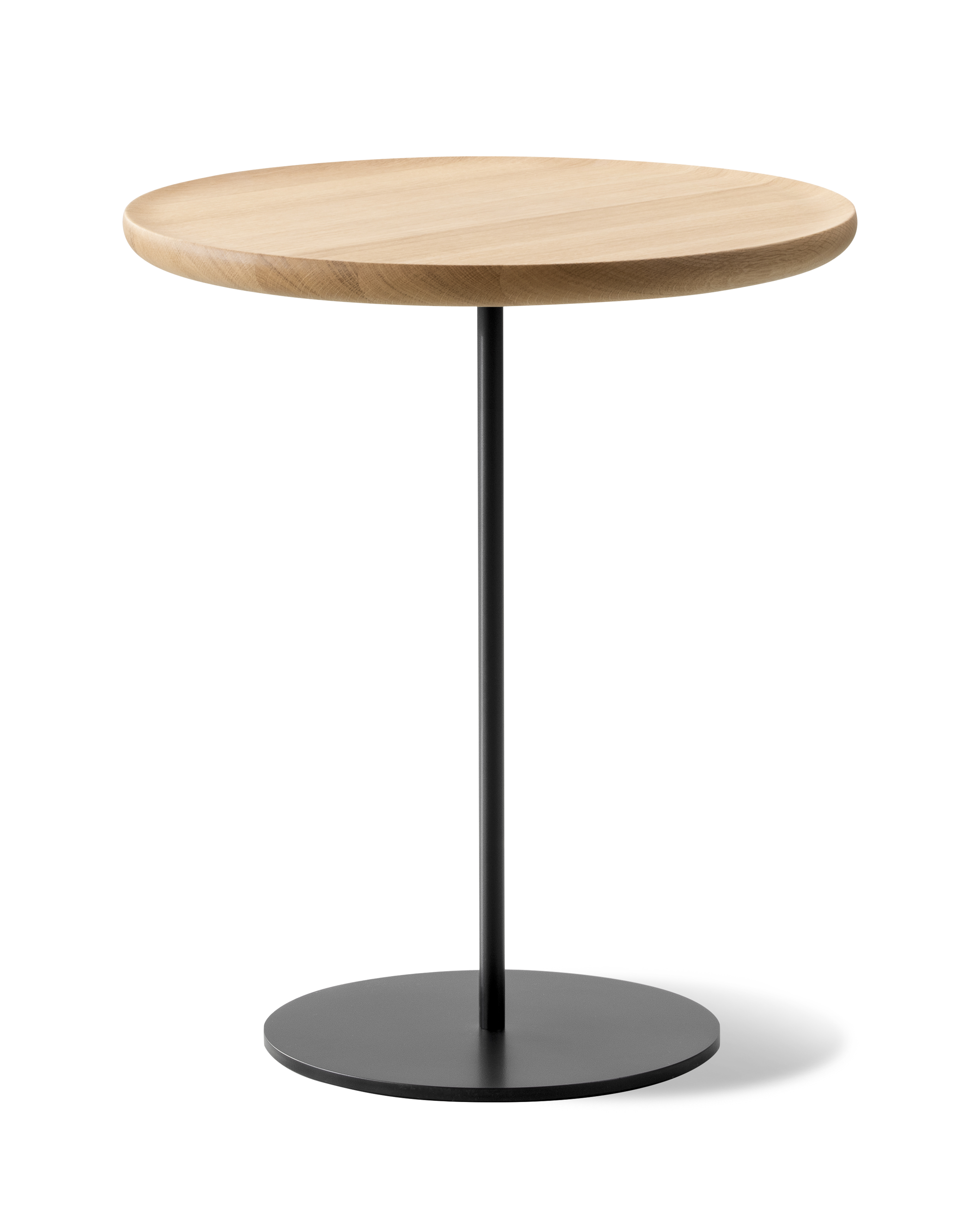 Pal Table - Oak light oil / Black lacquered steel