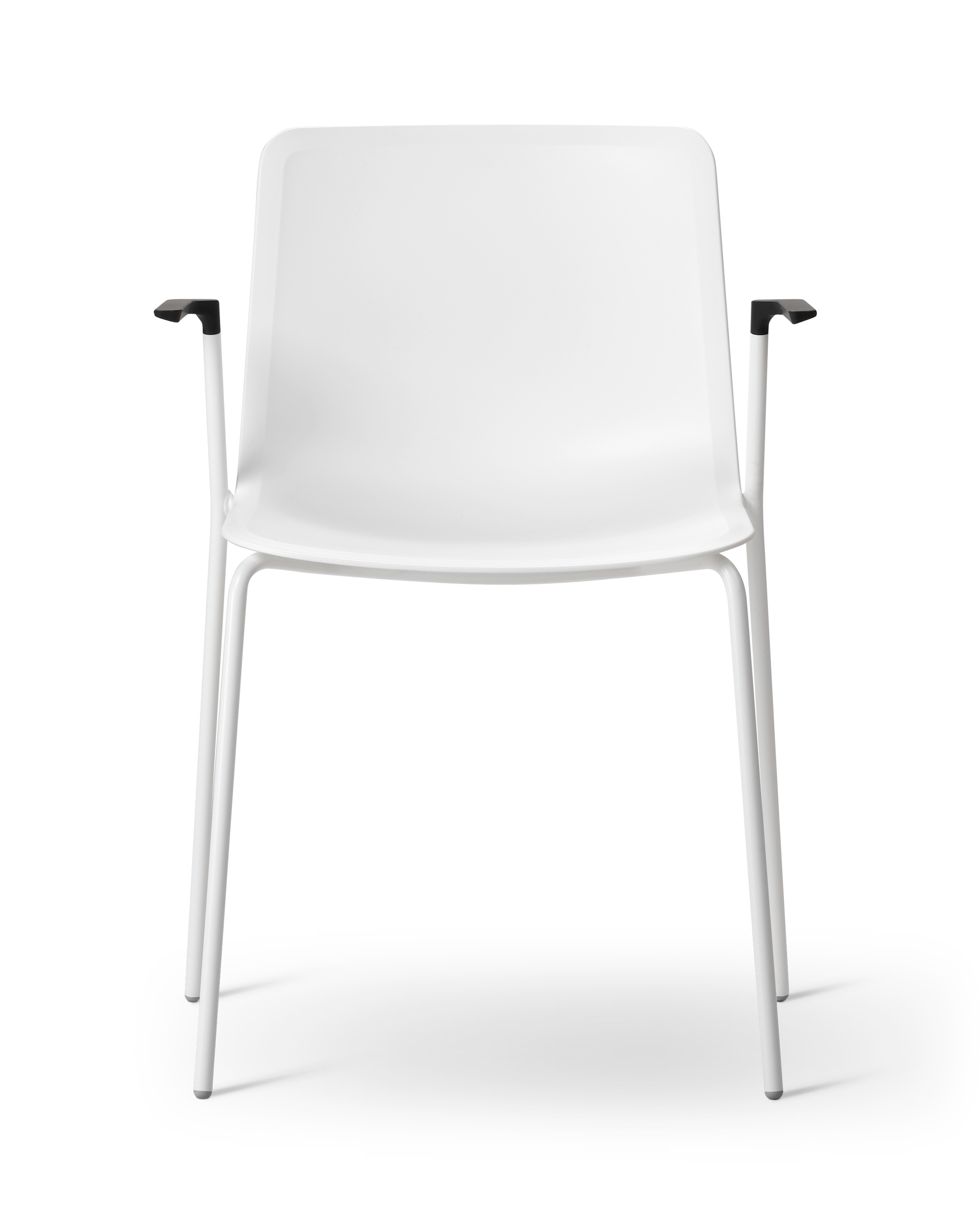 Pato 4 Leg Armchair - White / White frame