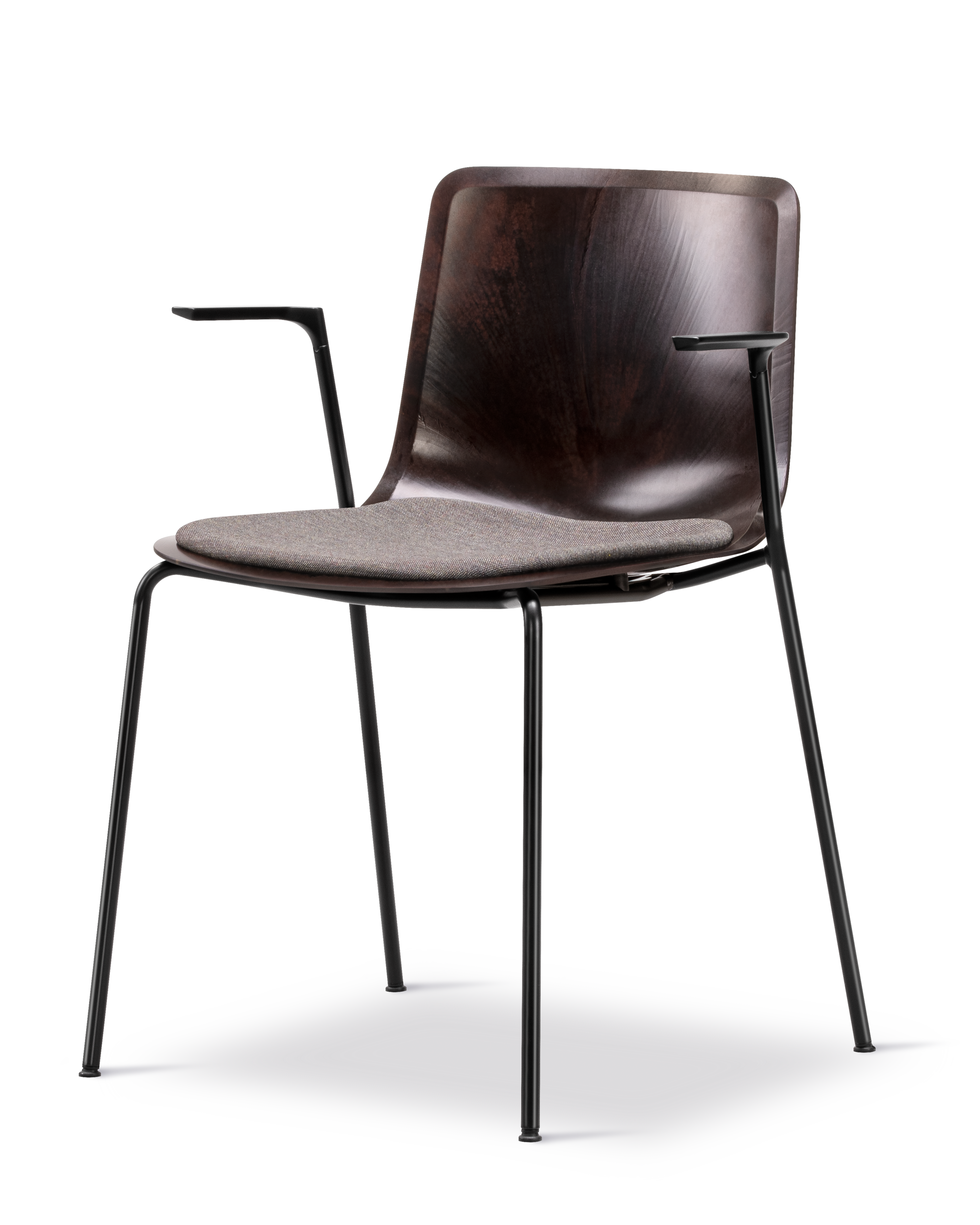 Pato Paper 4 Leg Armchair - Papershell / Technicolour 360 / Black