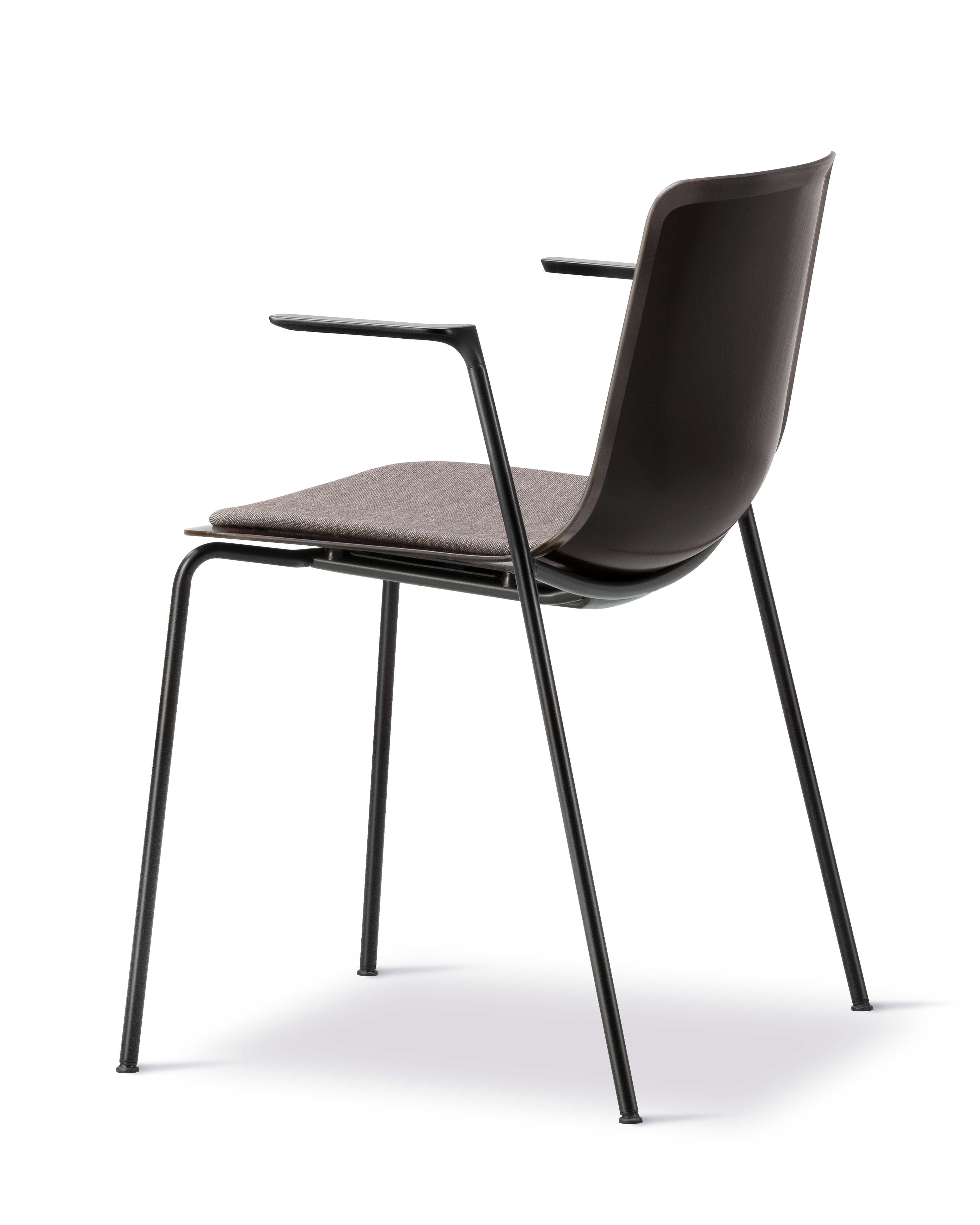 Pato Paper 4 Leg Armchair - Papershell / Technicolour 360 / Black
