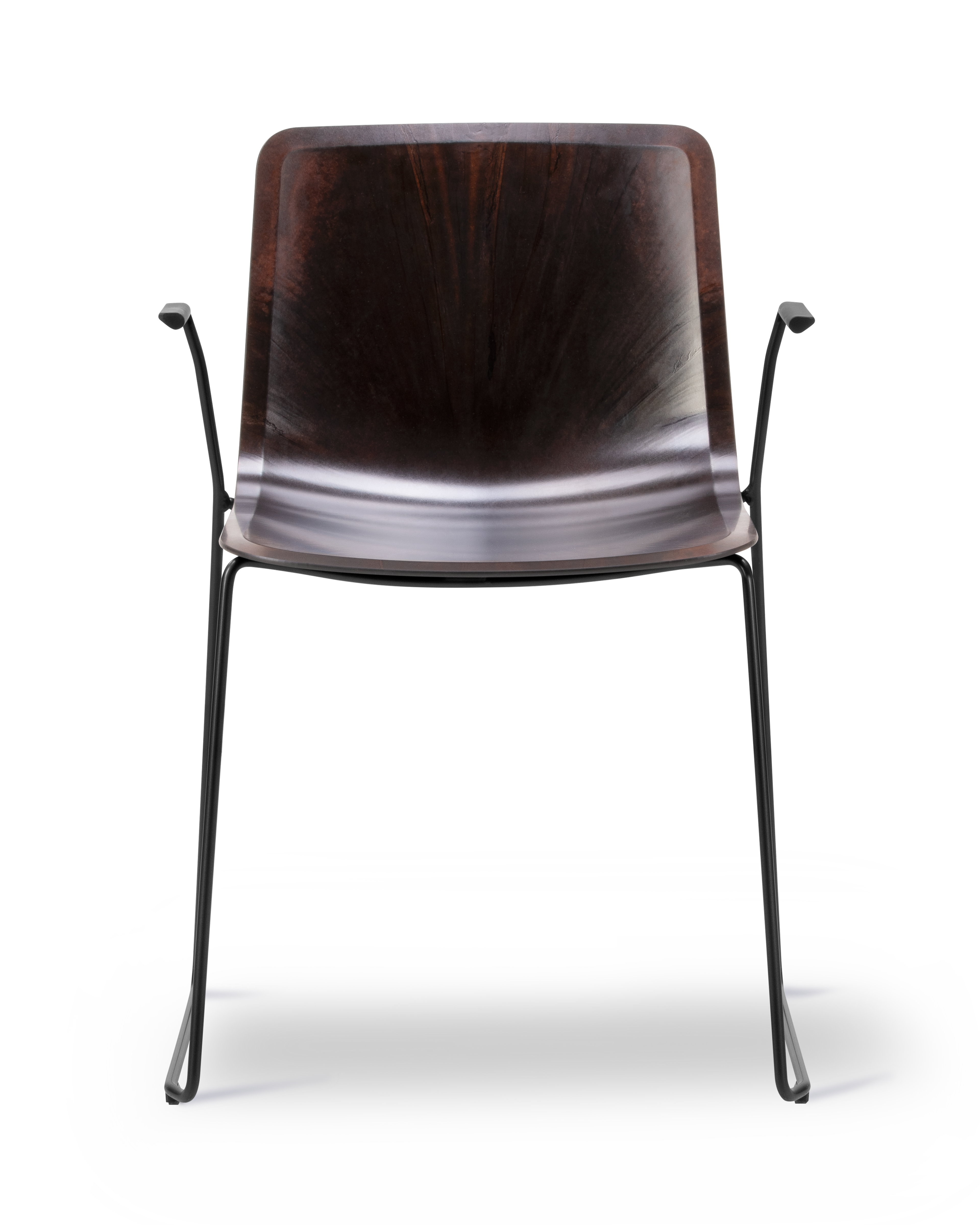 Pato Paper Sledge Armchair - Papershell / Black