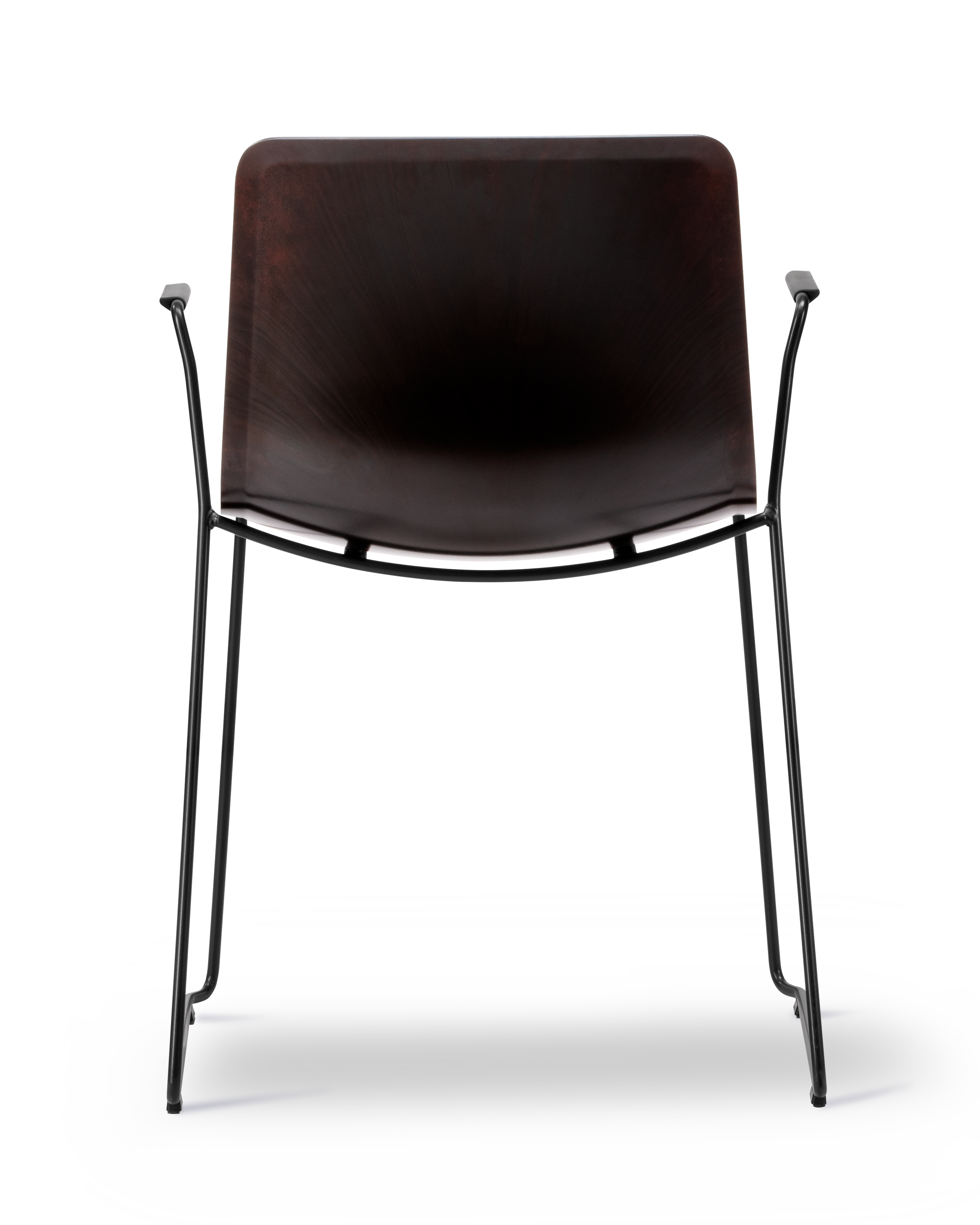 Pato Paper Sledge Armchair - Papershell / Black