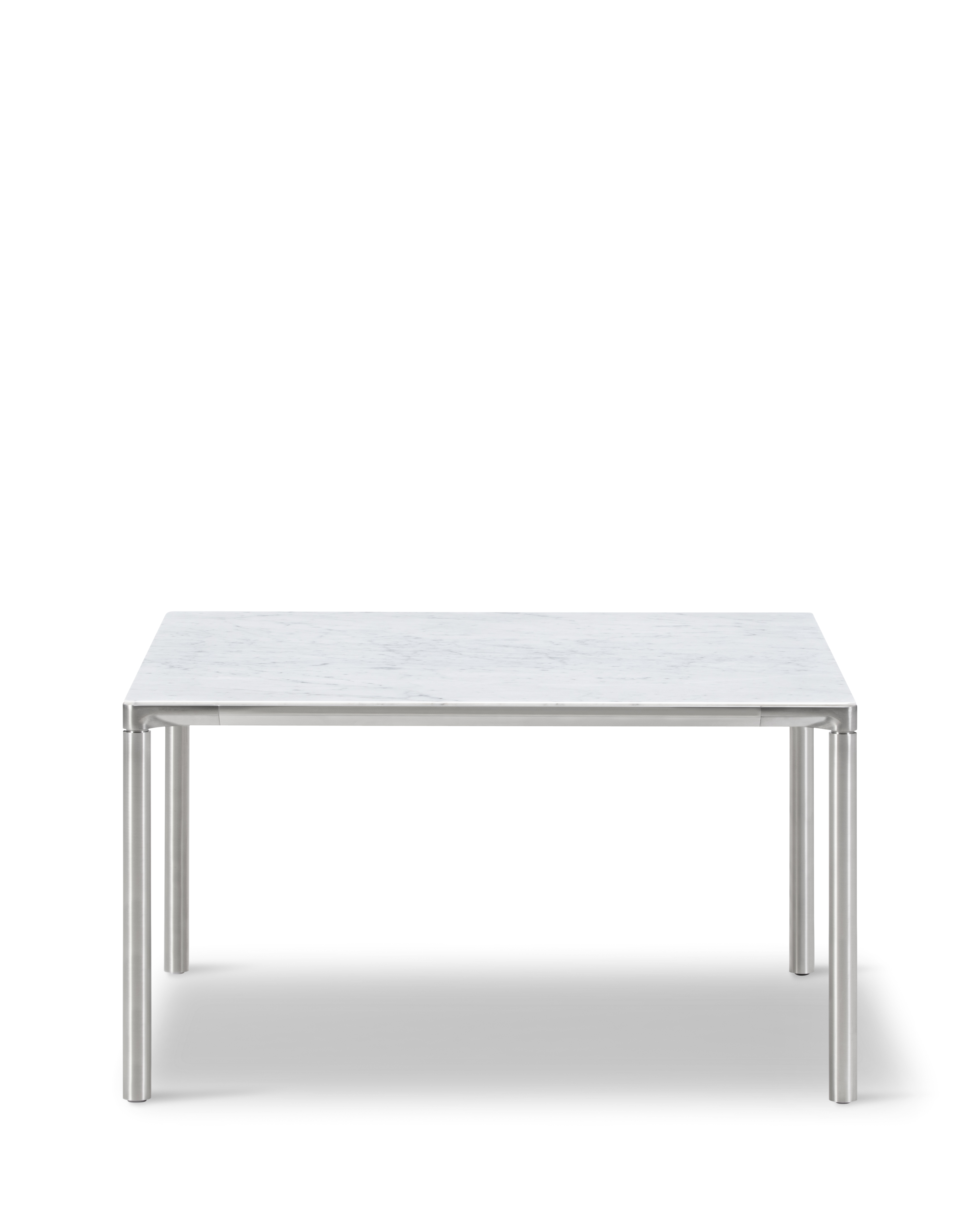 Piloti Alu - White Carrara / Brushed aluminium (Height 41 cm)