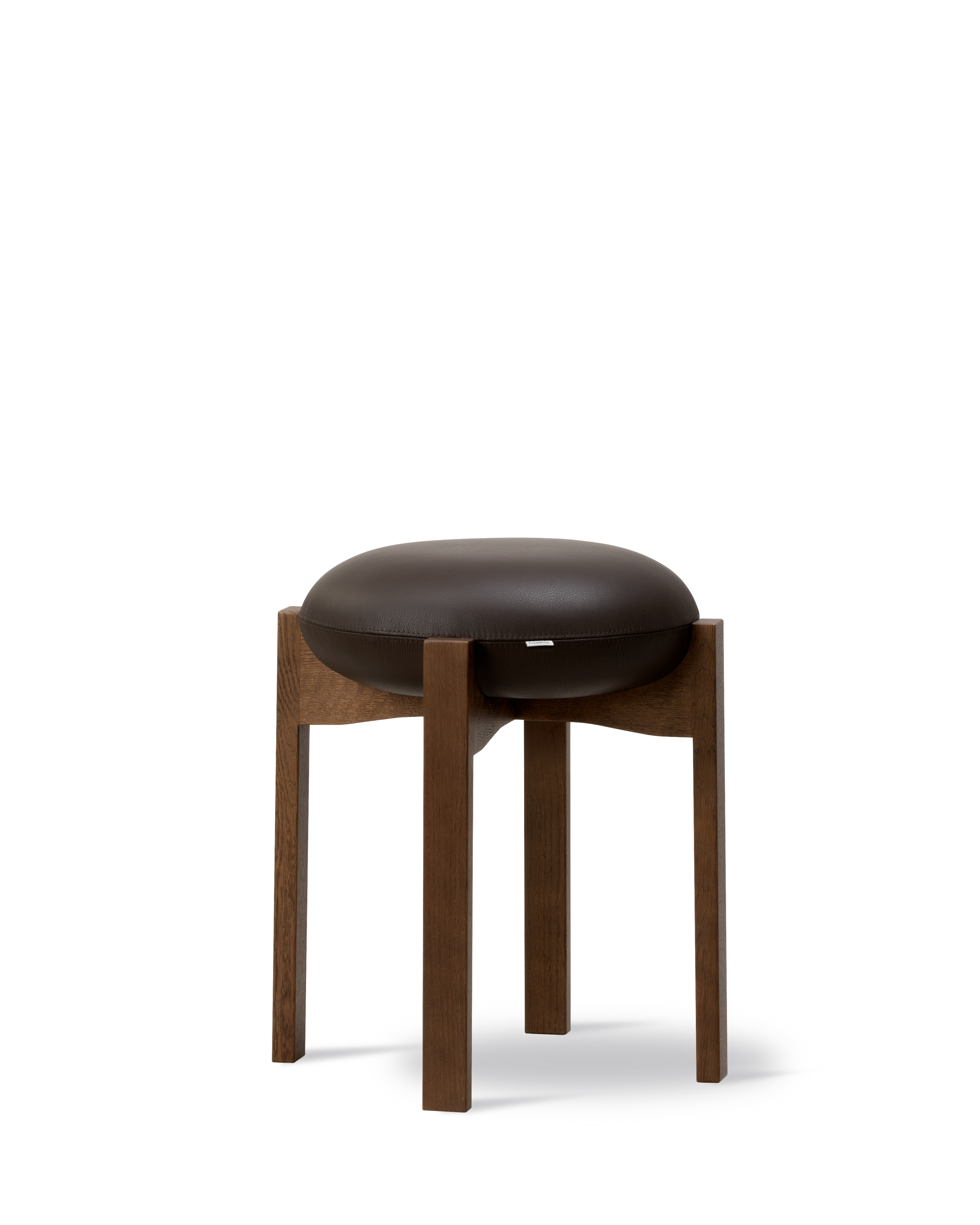 Pioneer Stool - Primo 86-1 Dark Brown / Smoked Oak Stained