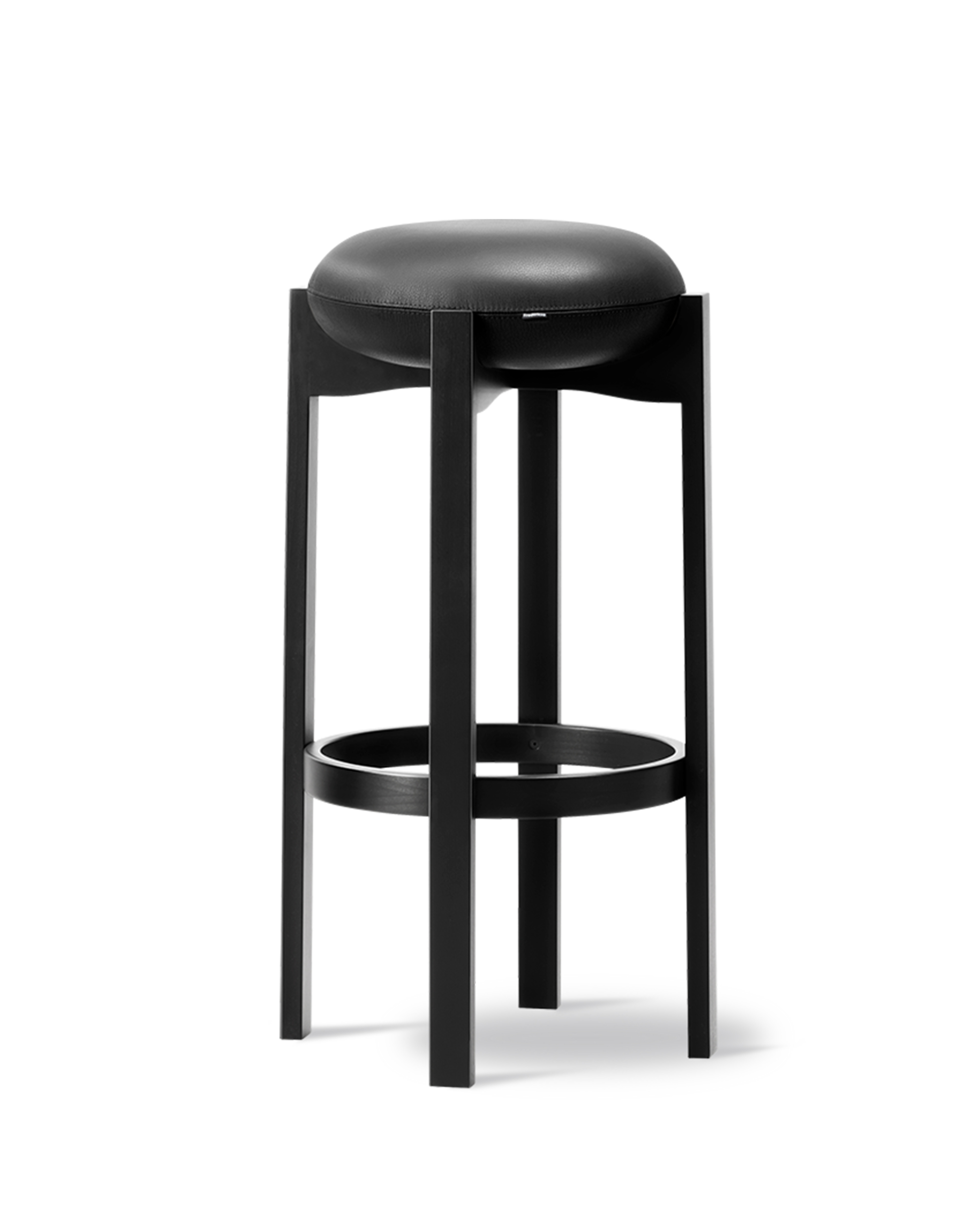 Pioneer Stool - Primo 88 Black / Sortlakeret bøg (Højde 77 cm)