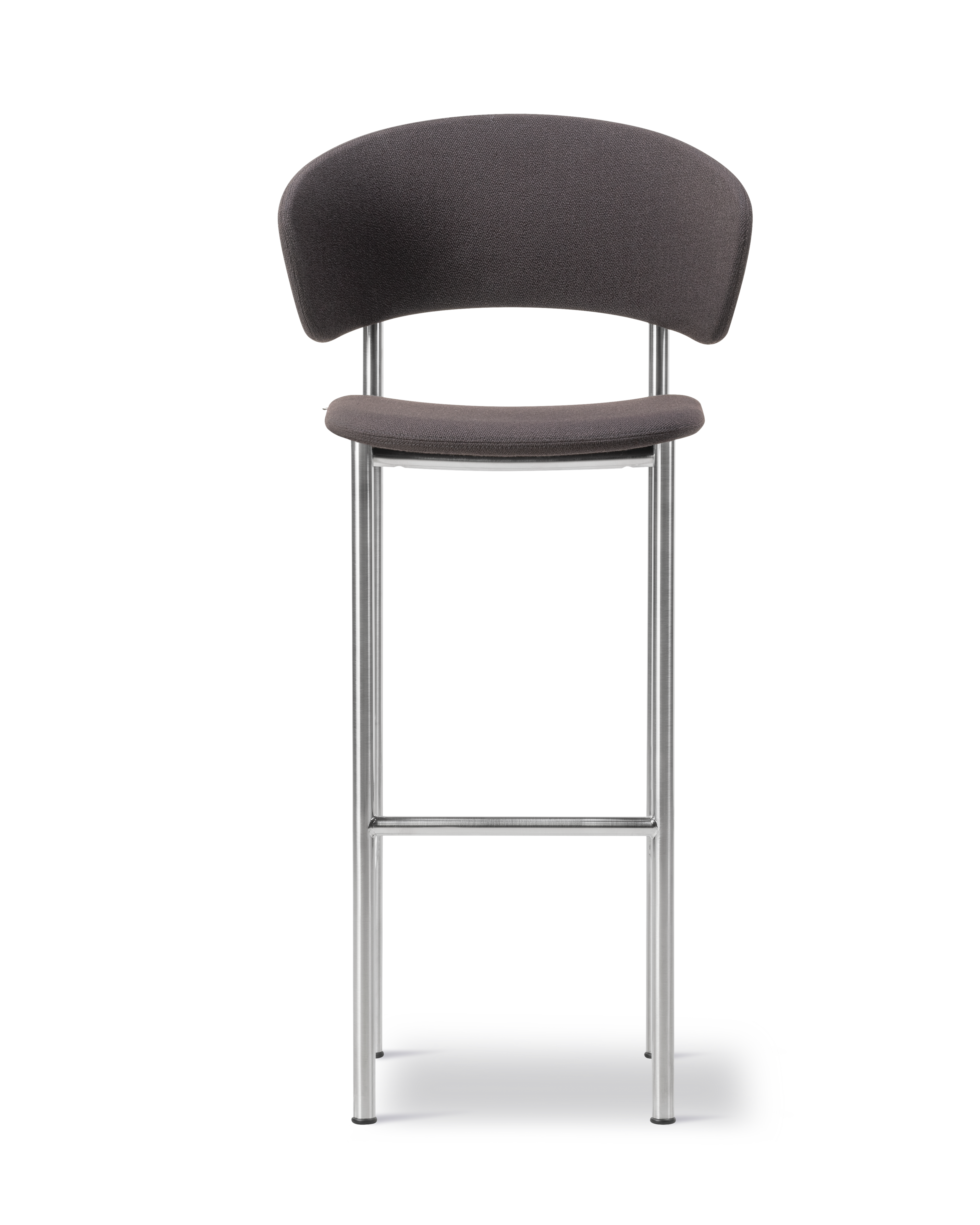 Plan Arm Barstool - Vidar 386 / Stel i børstet krom (SH: 78 cm)