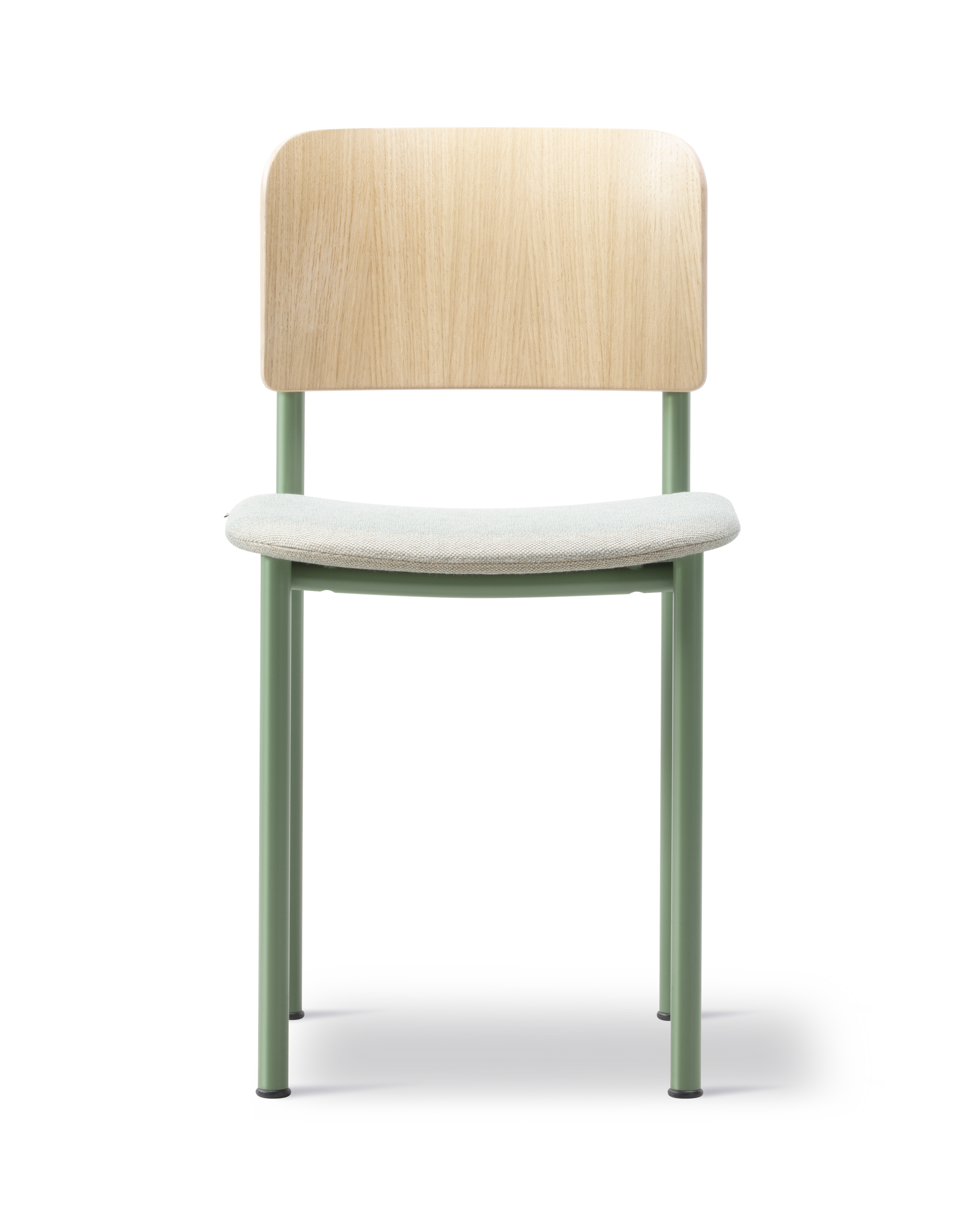 Plan Chair - Lacquered Oak / Steel Quartet924 / Modernist Green