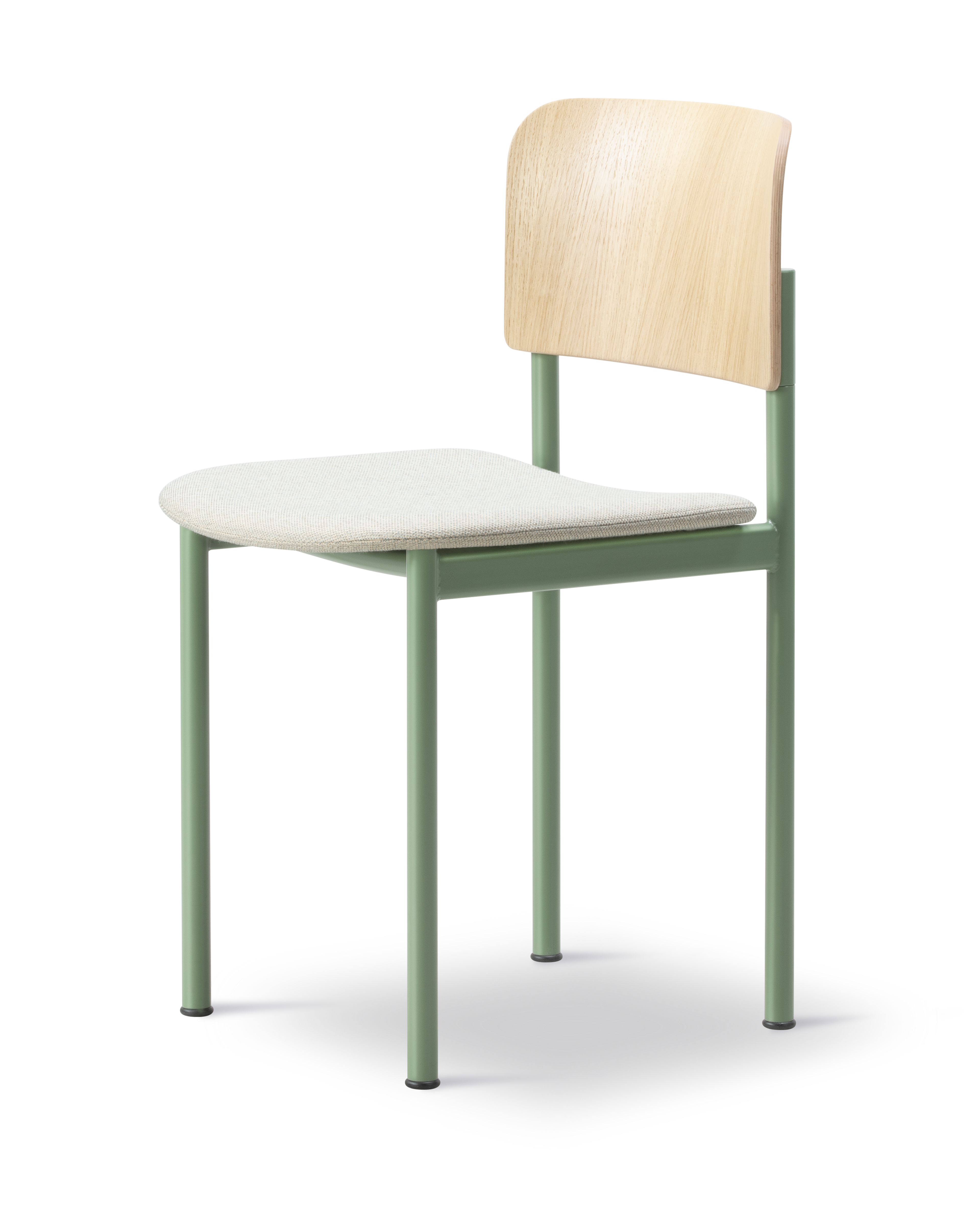 Plan Chair - Lacquered Oak / Steel Quartet924 / Modernist Green