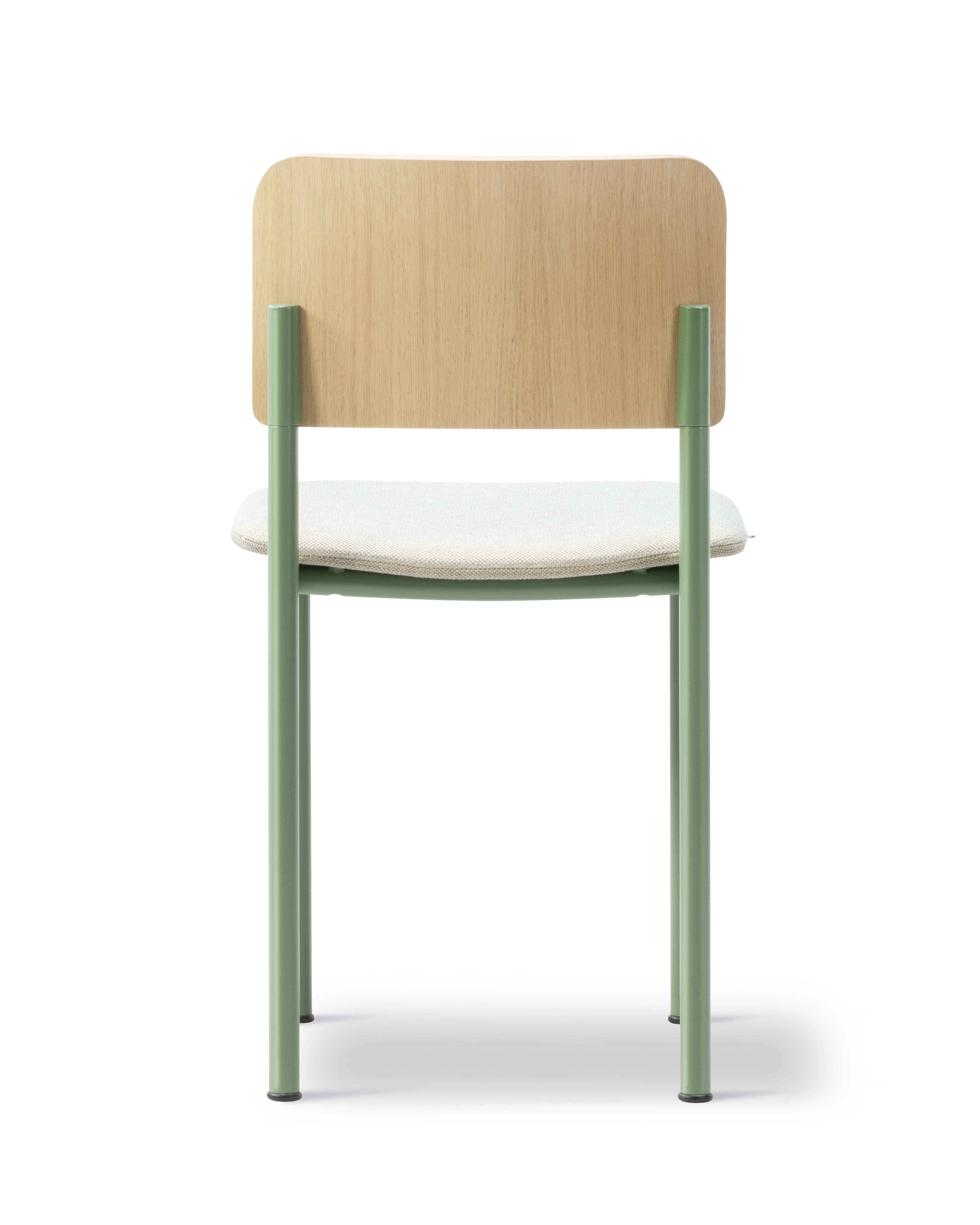 Plan Chair - Lacquered Oak / Steel Quartet924 / Modernist Green
