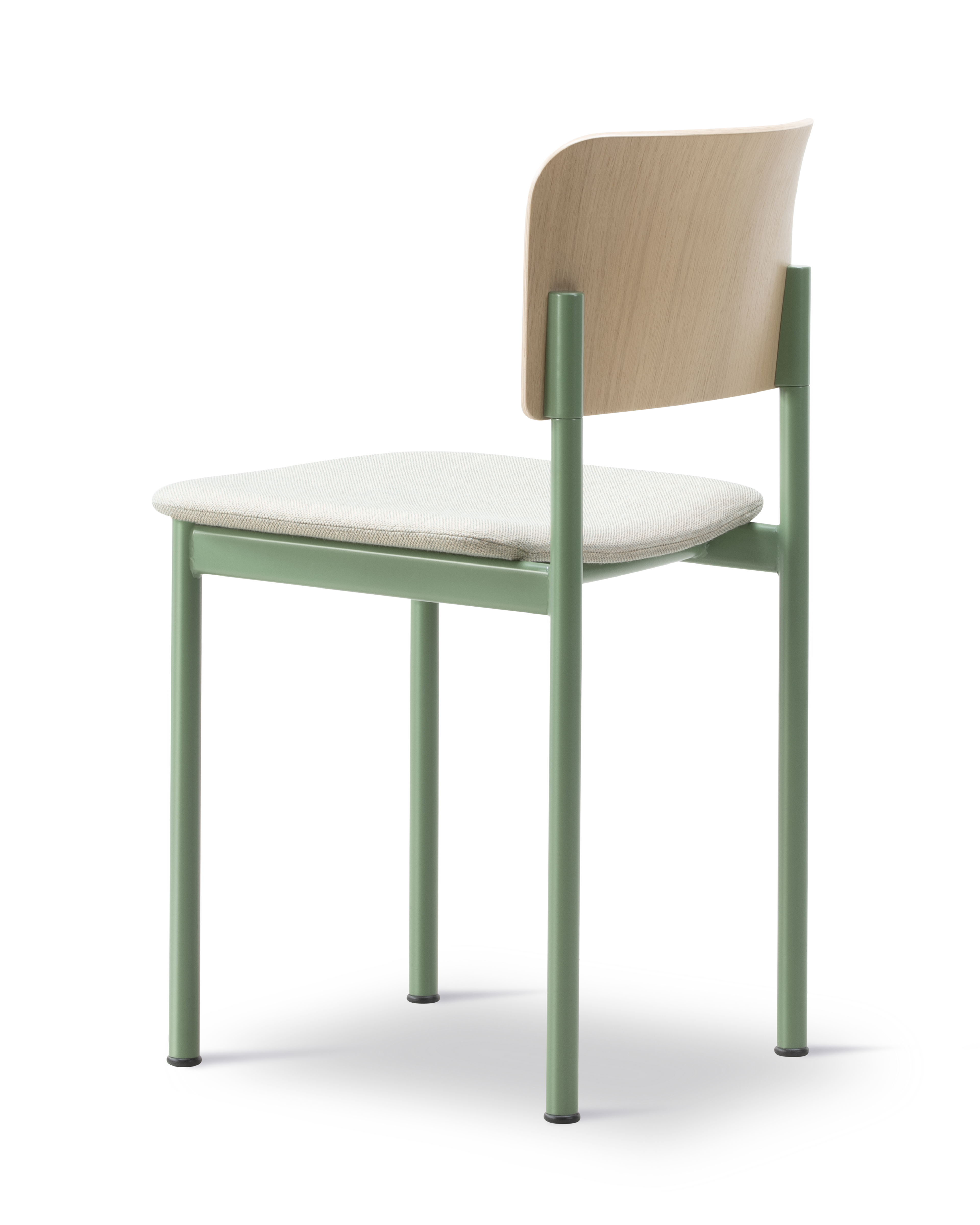 Plan Chair - Lacquered Oak / Steel Quartet924 / Modernist Green