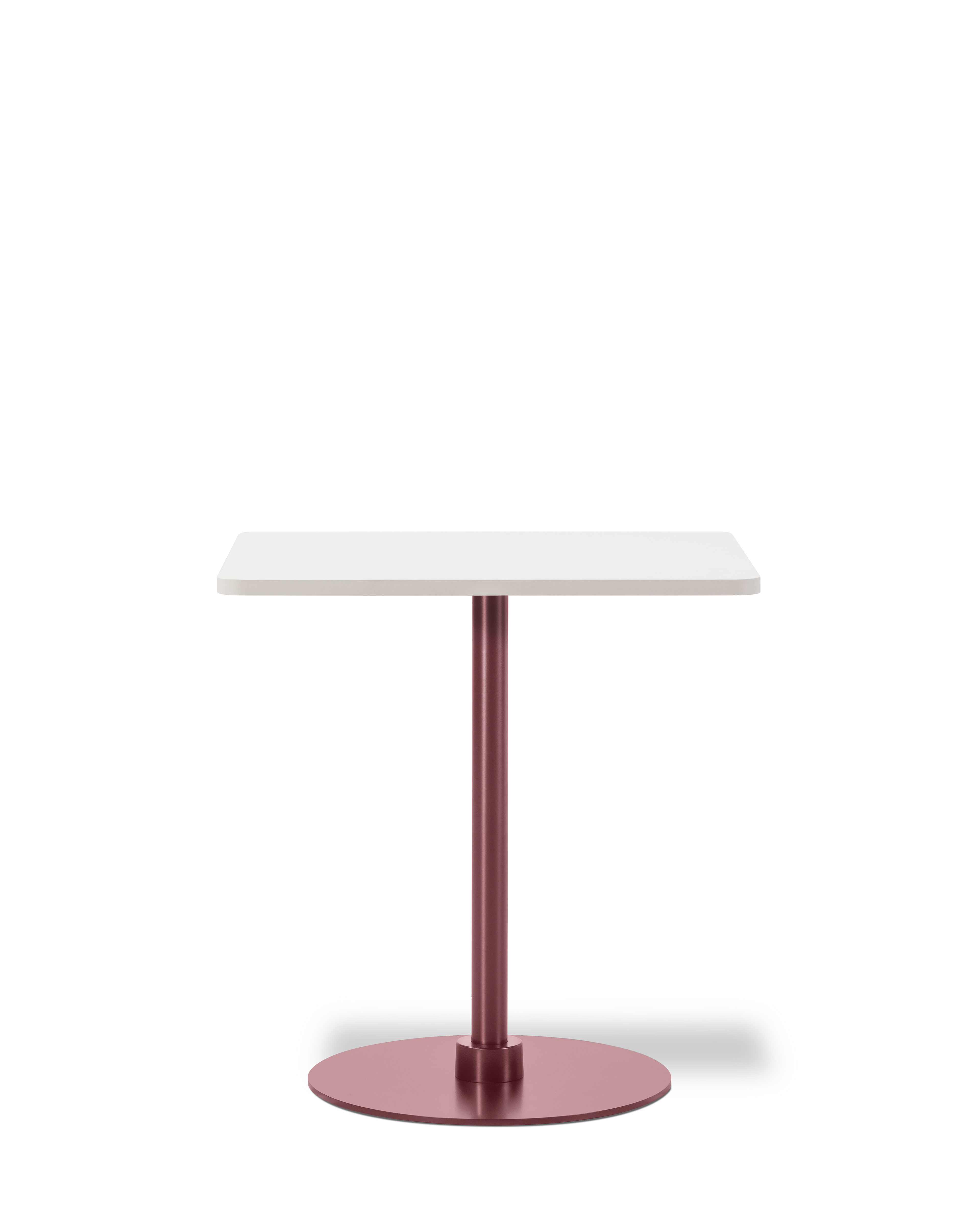 Plan Column Table - Mushroom / Bordeaux (Height 73 cm)
