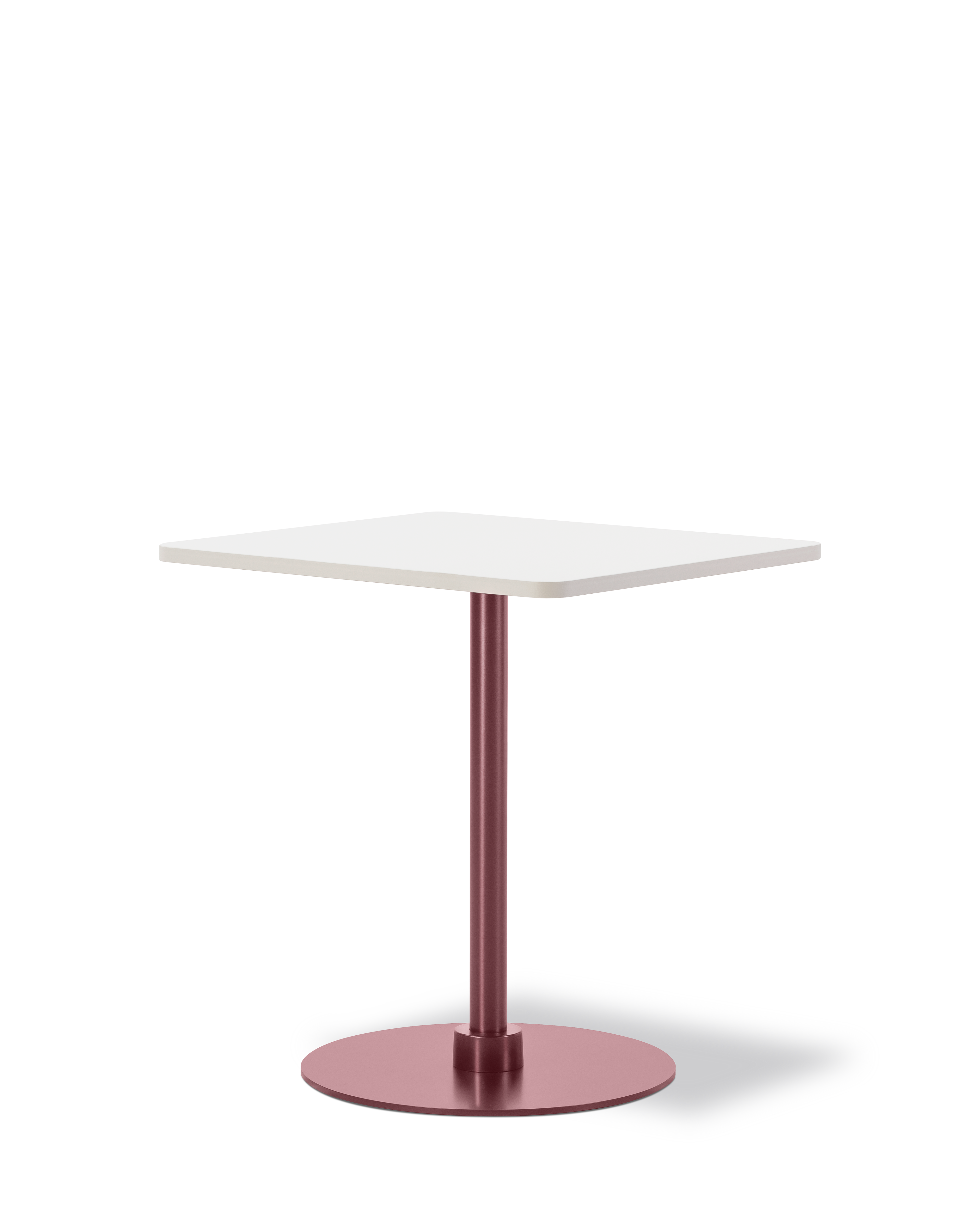 Plan Column Table - Mushroom / Bordeaux (Height 73 cm)