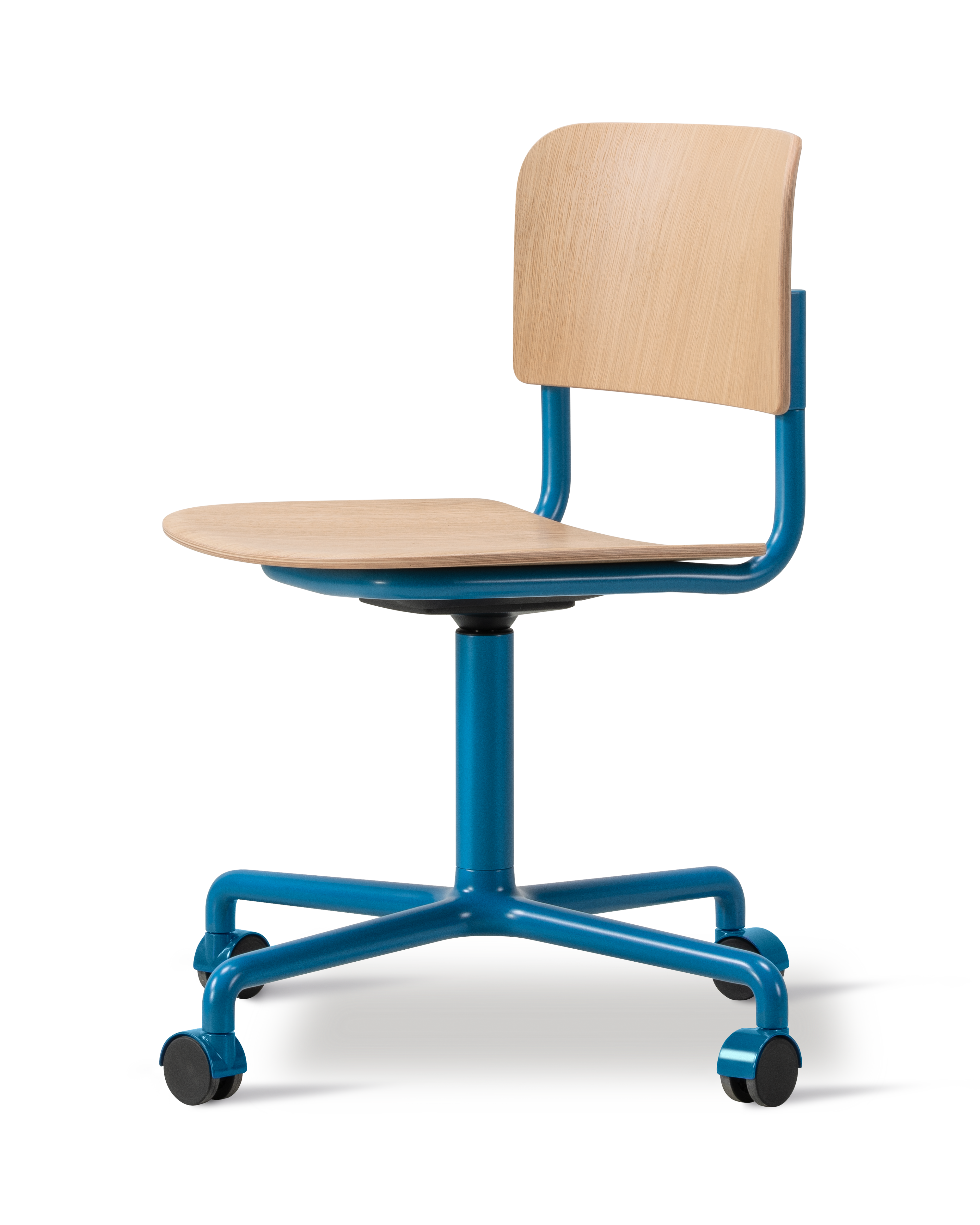 プラン・スタジオ・チェア - オーク（ラッカー仕上げ）／シグナルブルー
