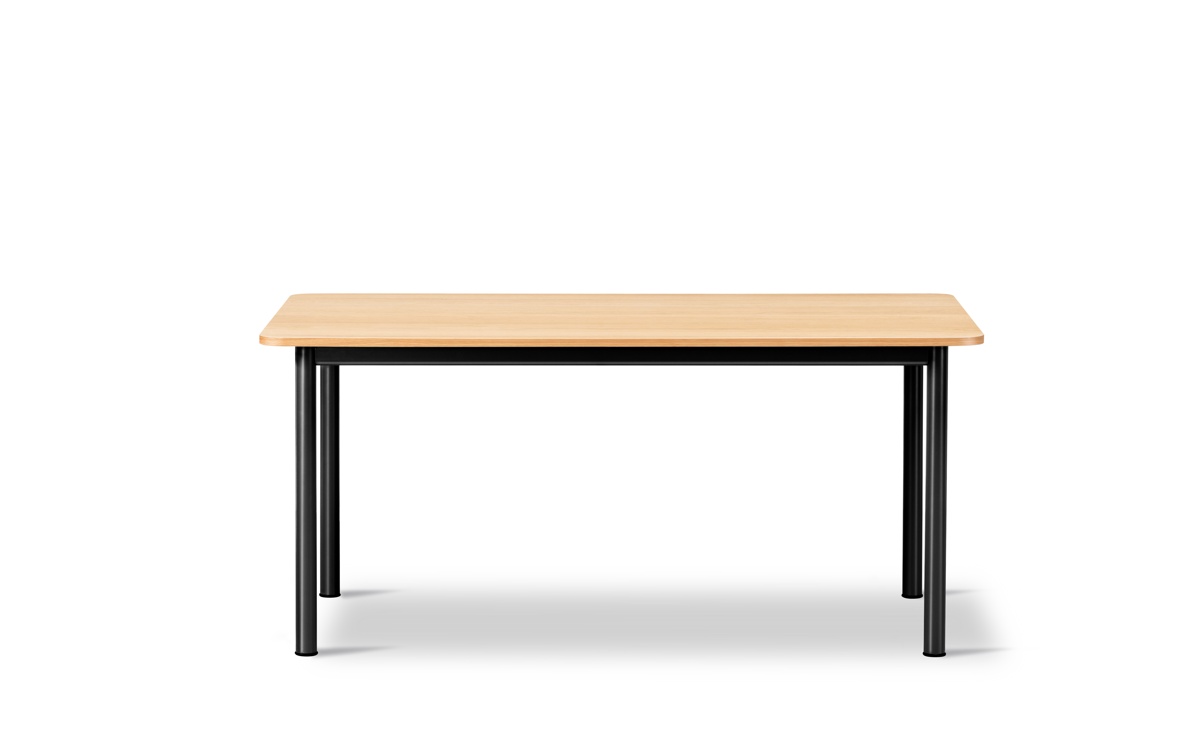 Plan Table - Oak veneer lacquered / Black