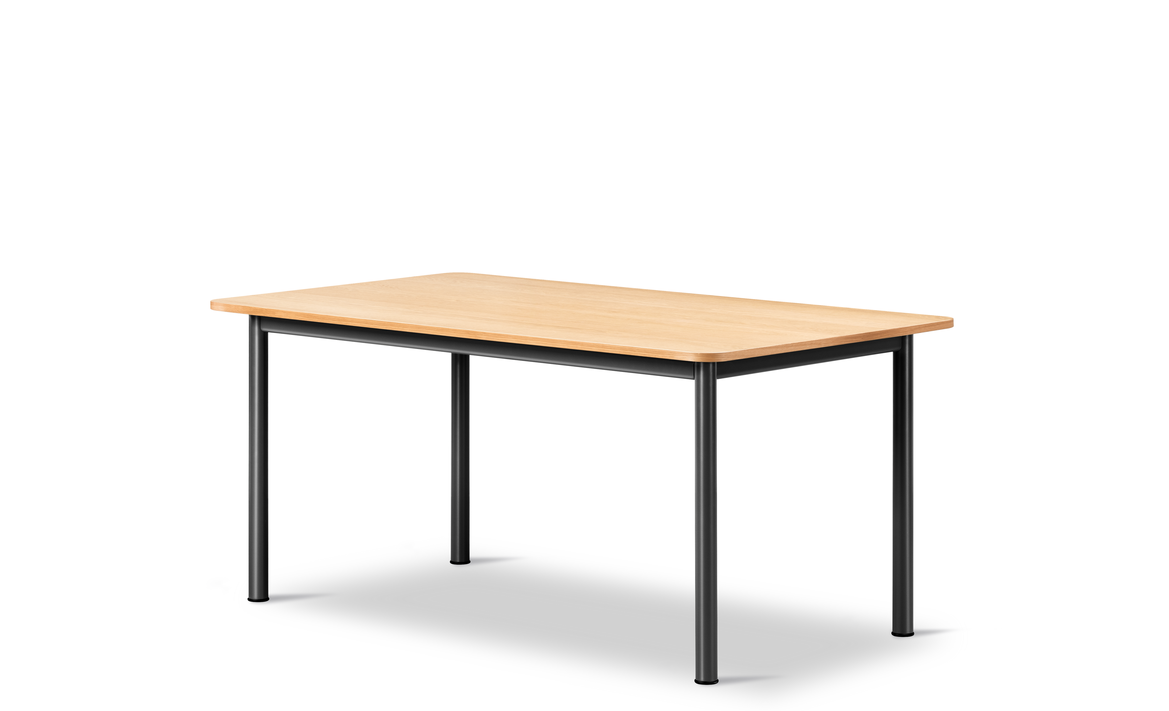 Plan Table - Oak veneer lacquered / Black