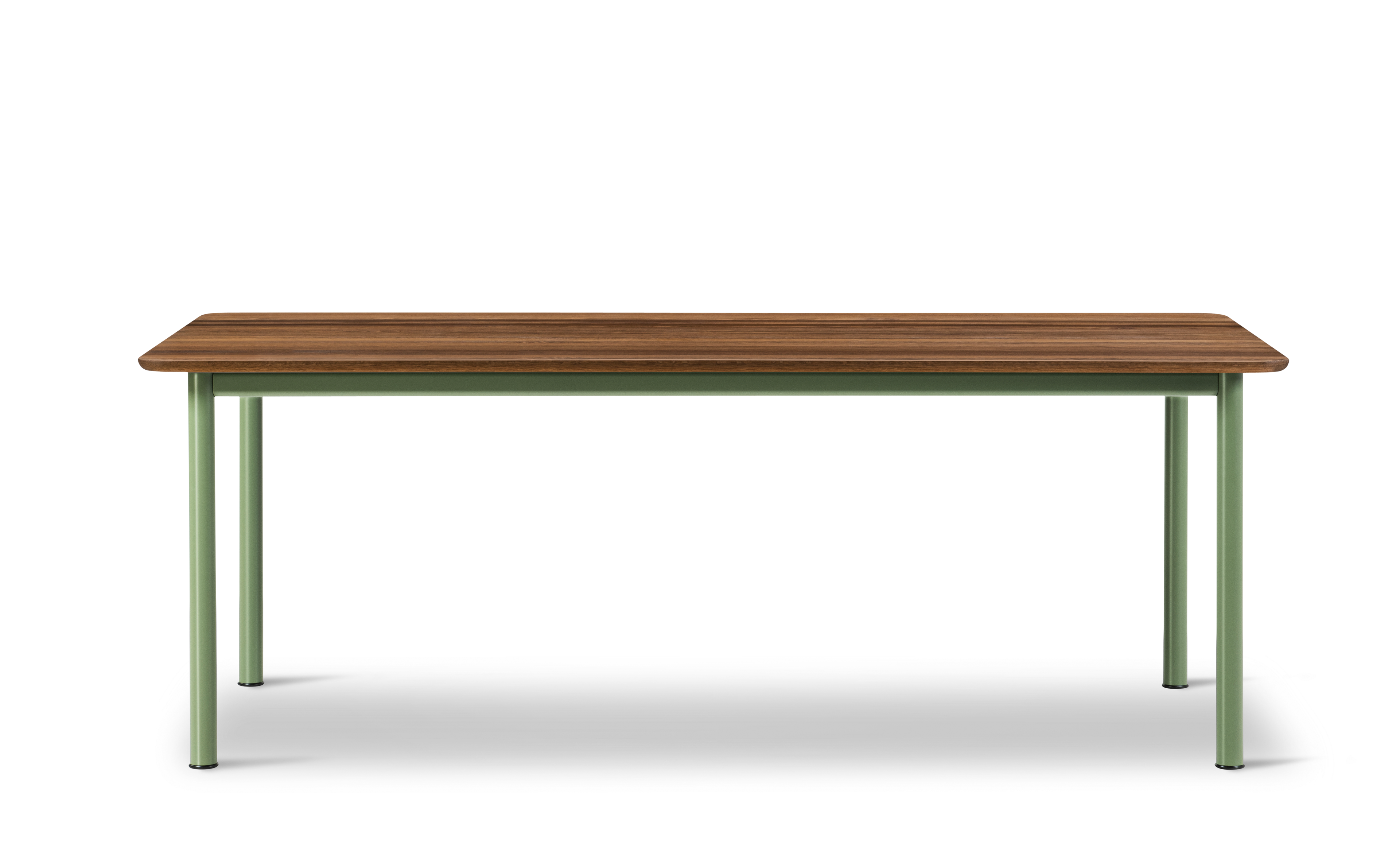 Plan Table - Røget eg / Stel i modernist green 