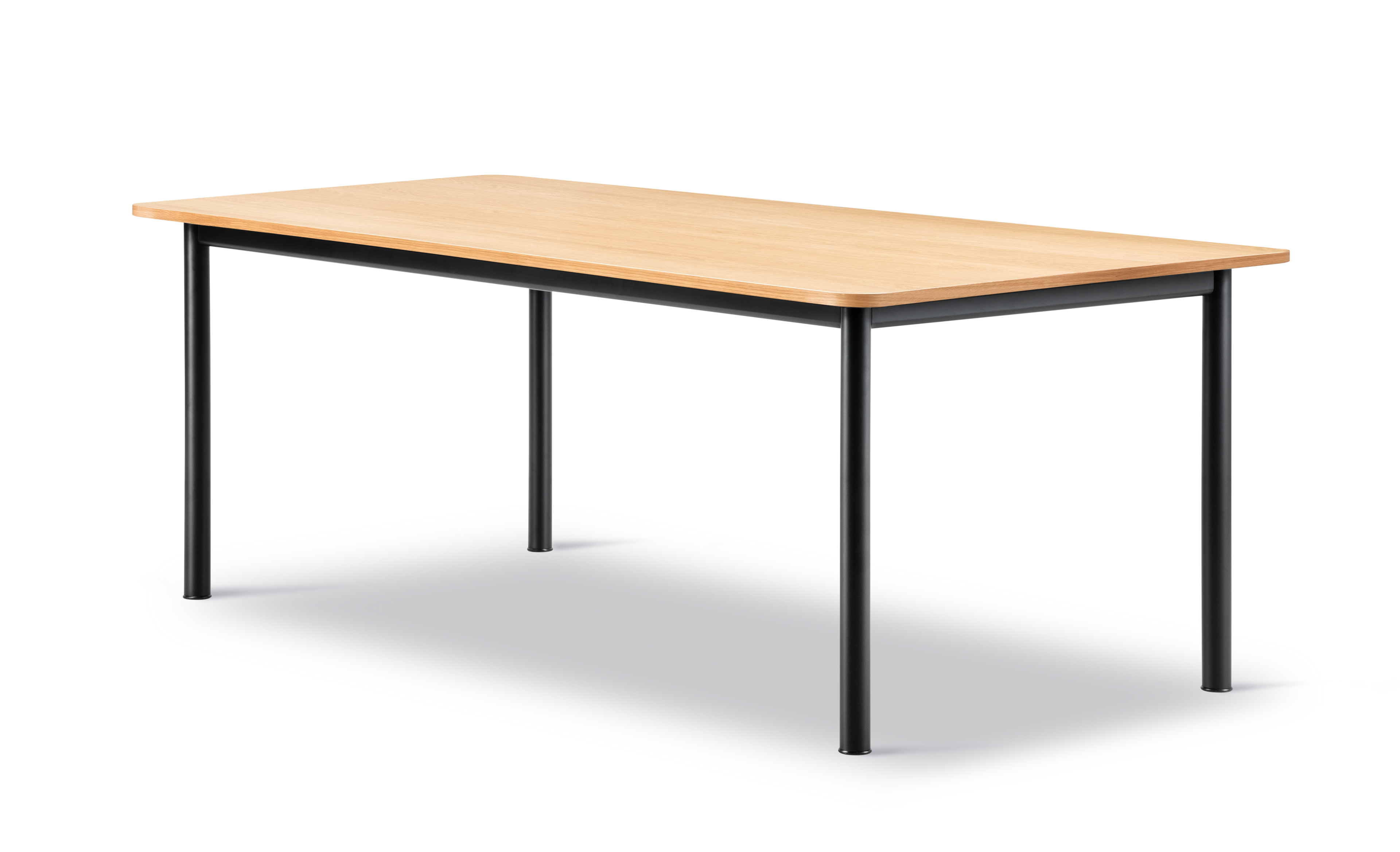 Plan Table - Oak veneer lacquered / Black