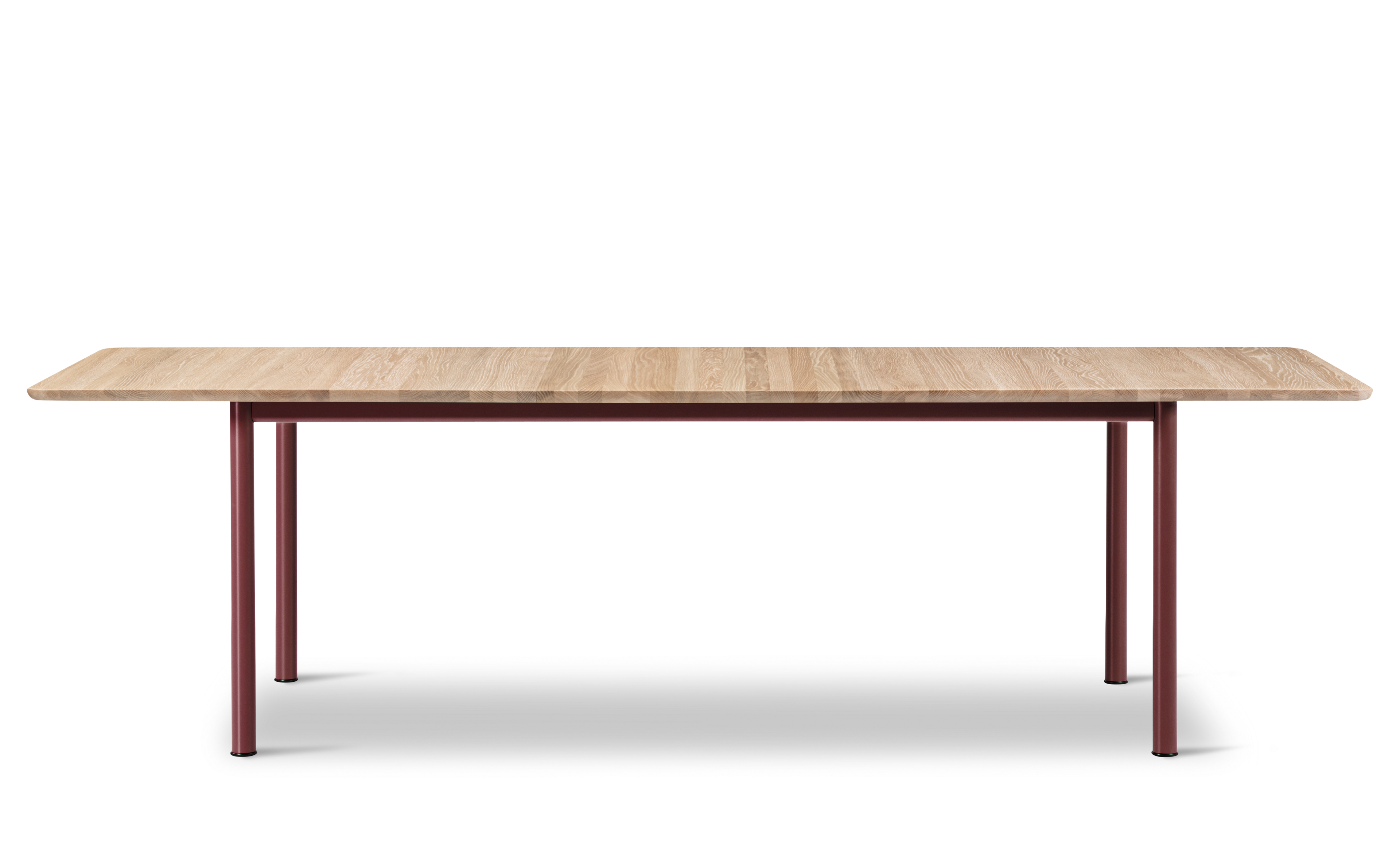 Plan Table Extendable - Oak light oil / Bordeaux frame