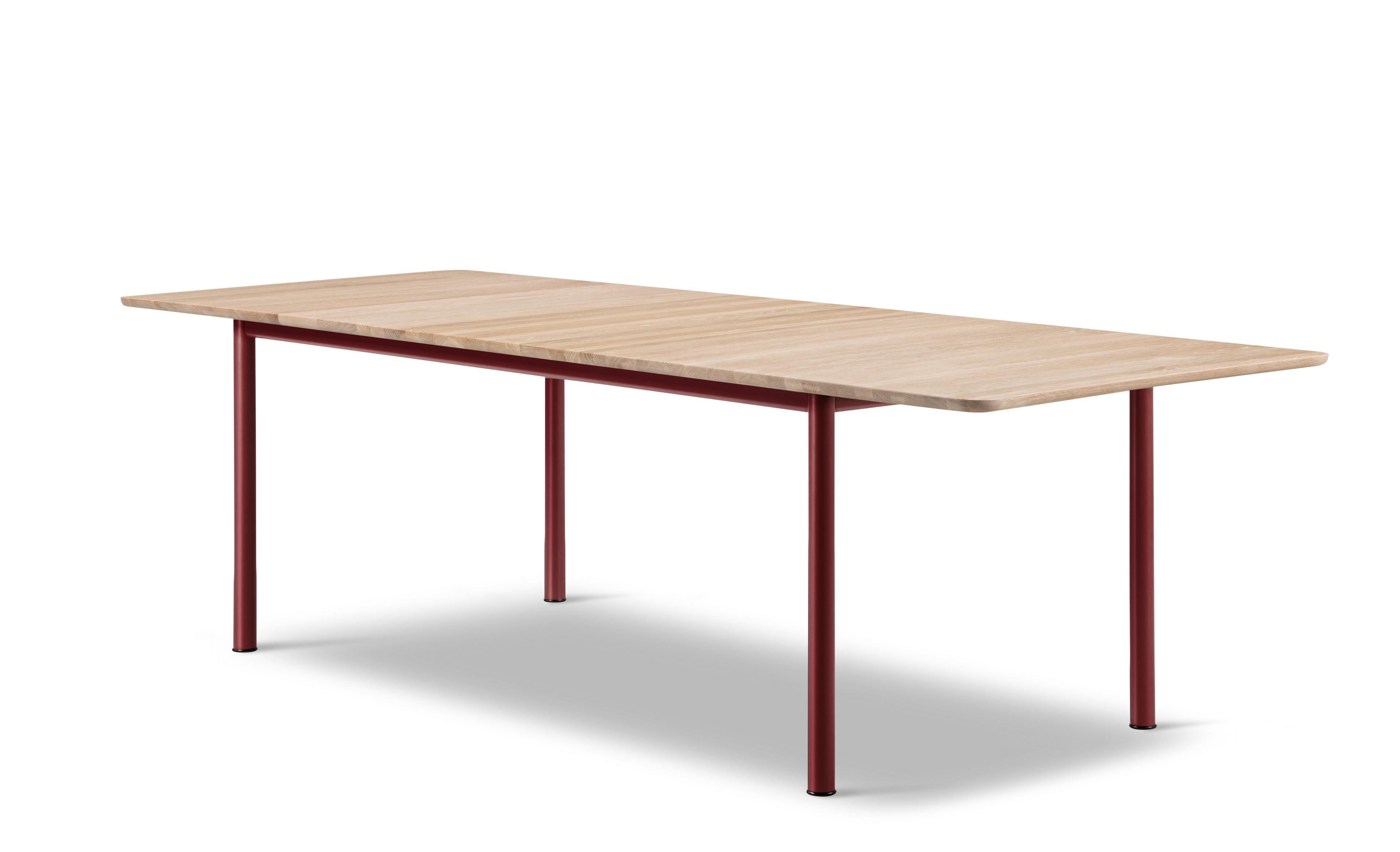 Plan Table Extendable - Eg lysolie / Bordeaux stel