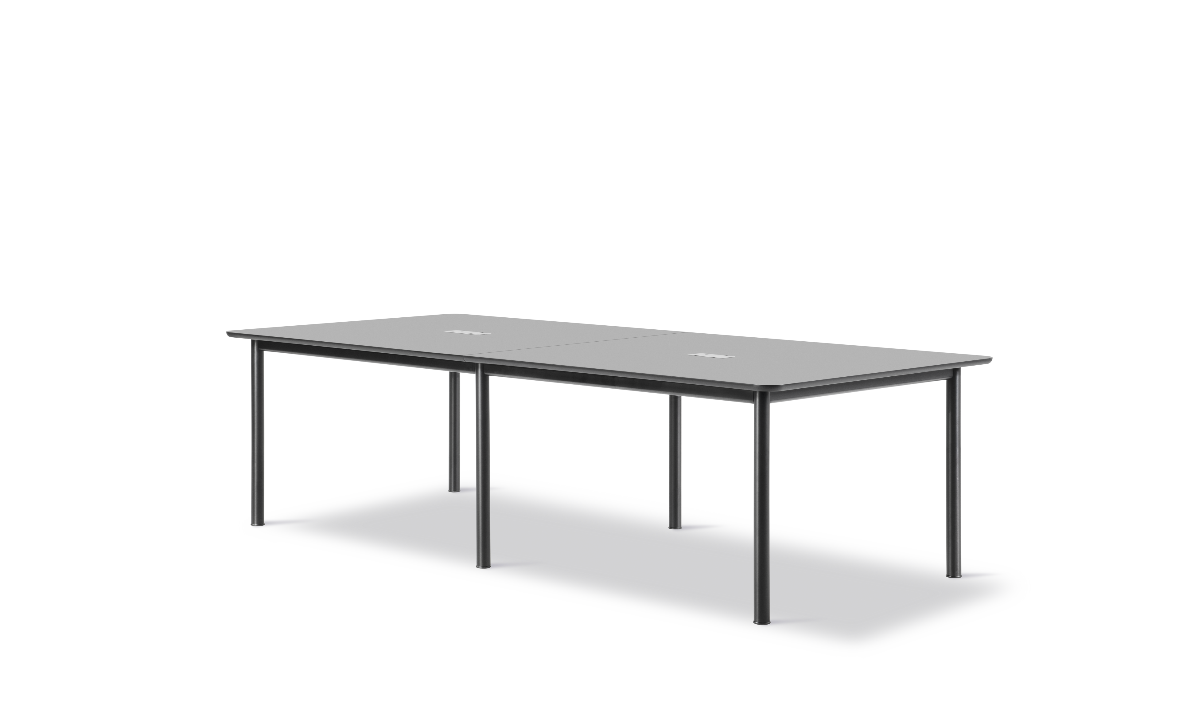 Plan Table Modular (konfiguration A) - Sort Nanolaminat / Sort stel