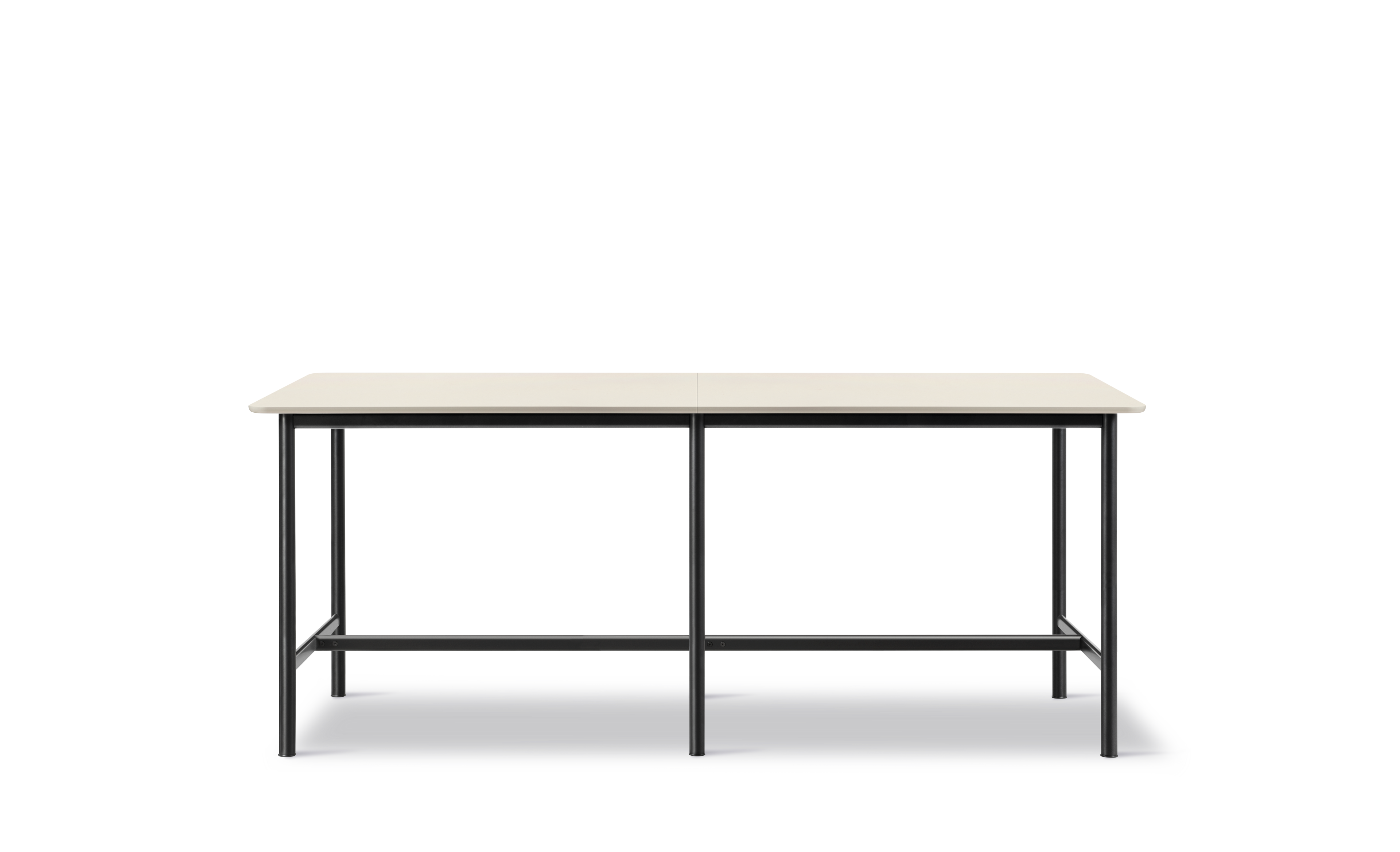 Plan Table Modular (configuration A) - Really Cotton Cream / Black Frame (Height 105 cm)