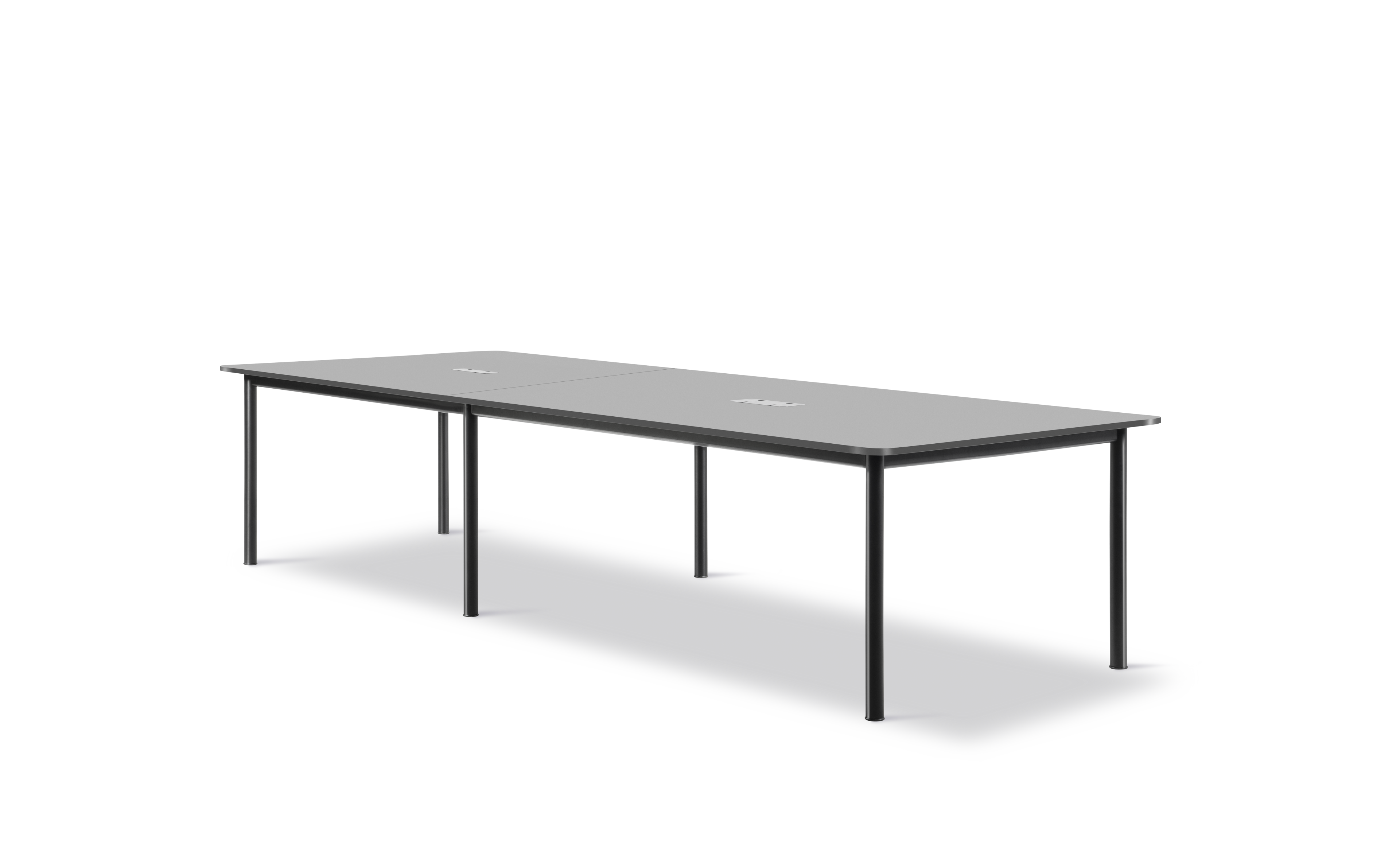Plan Table Modular (Configuration C) - Black Fenix laminat / Black Frame