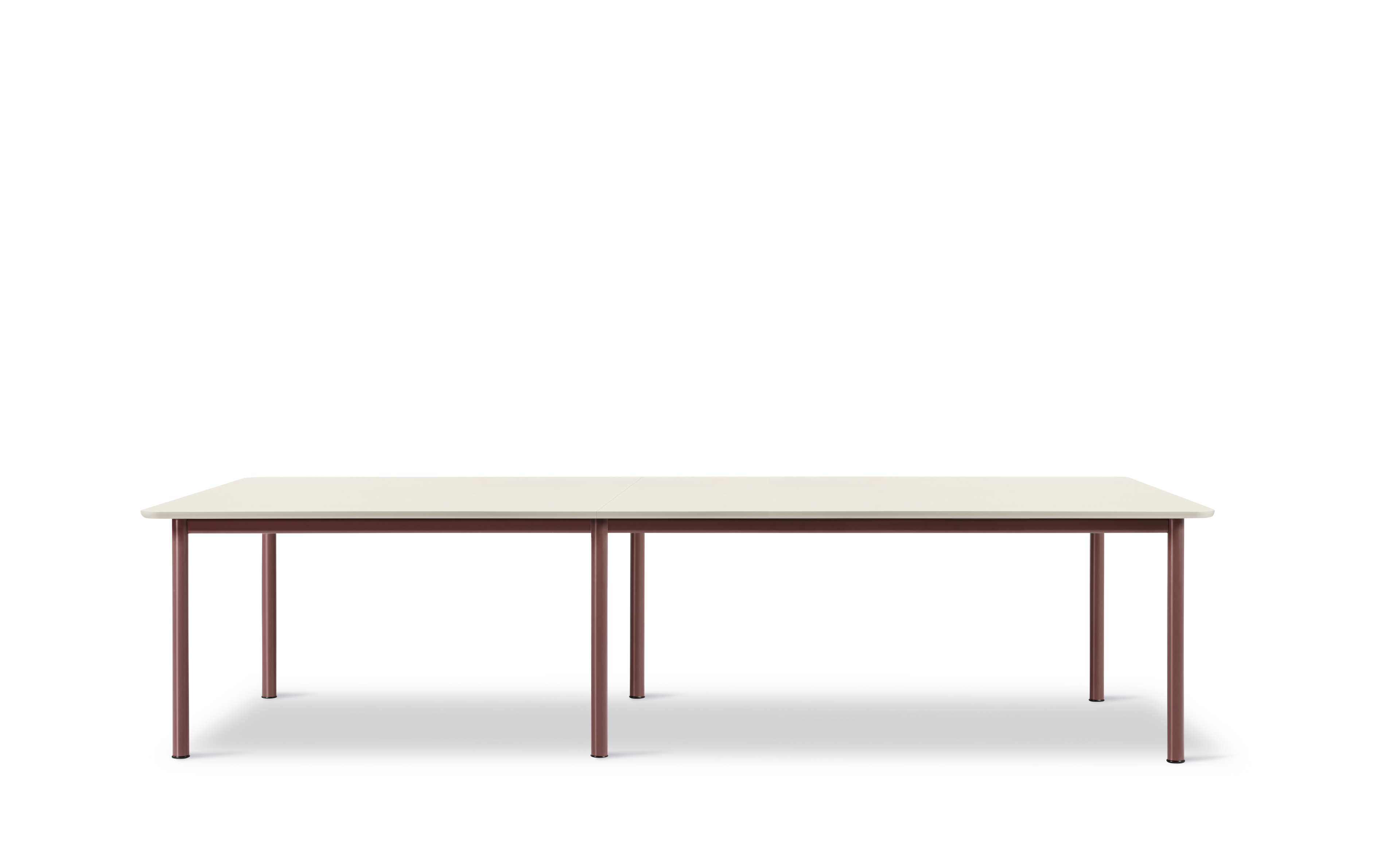 Plan Table Modular (configuration C) - Really Cotton Cream / Bordeaux frame