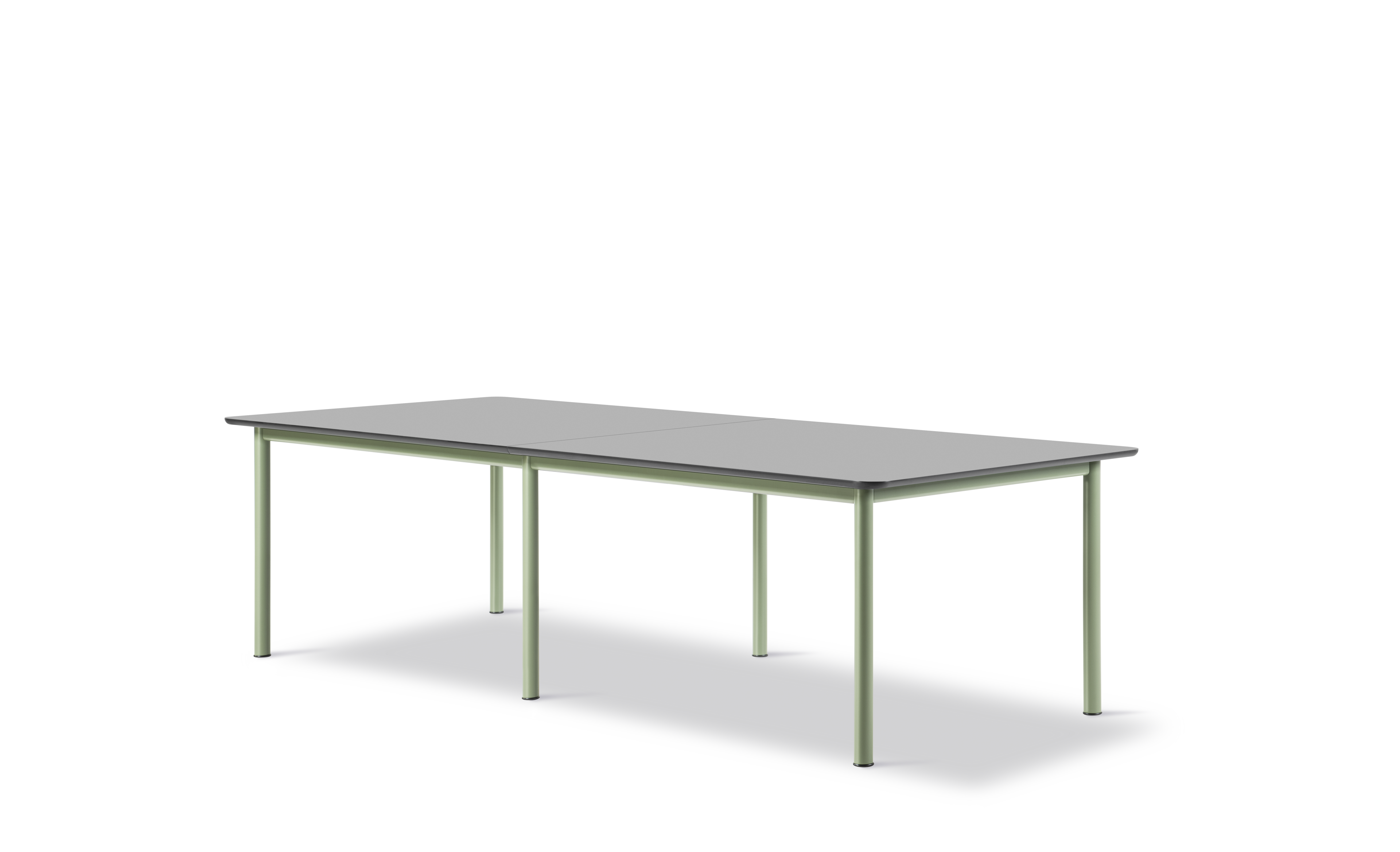 Plan Table Modular (konfiguration B) - Sort Nanolaminat / Modernist green stel