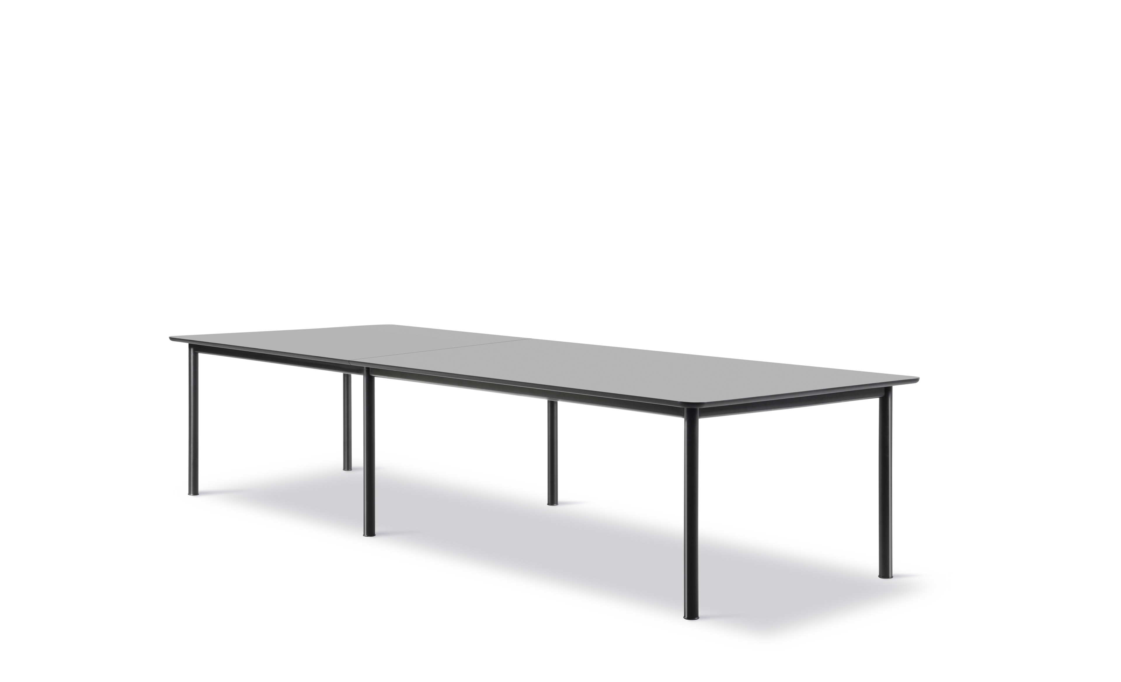 Plan Table Modular (configuration D) - Black Nanolaminat / Black frame 