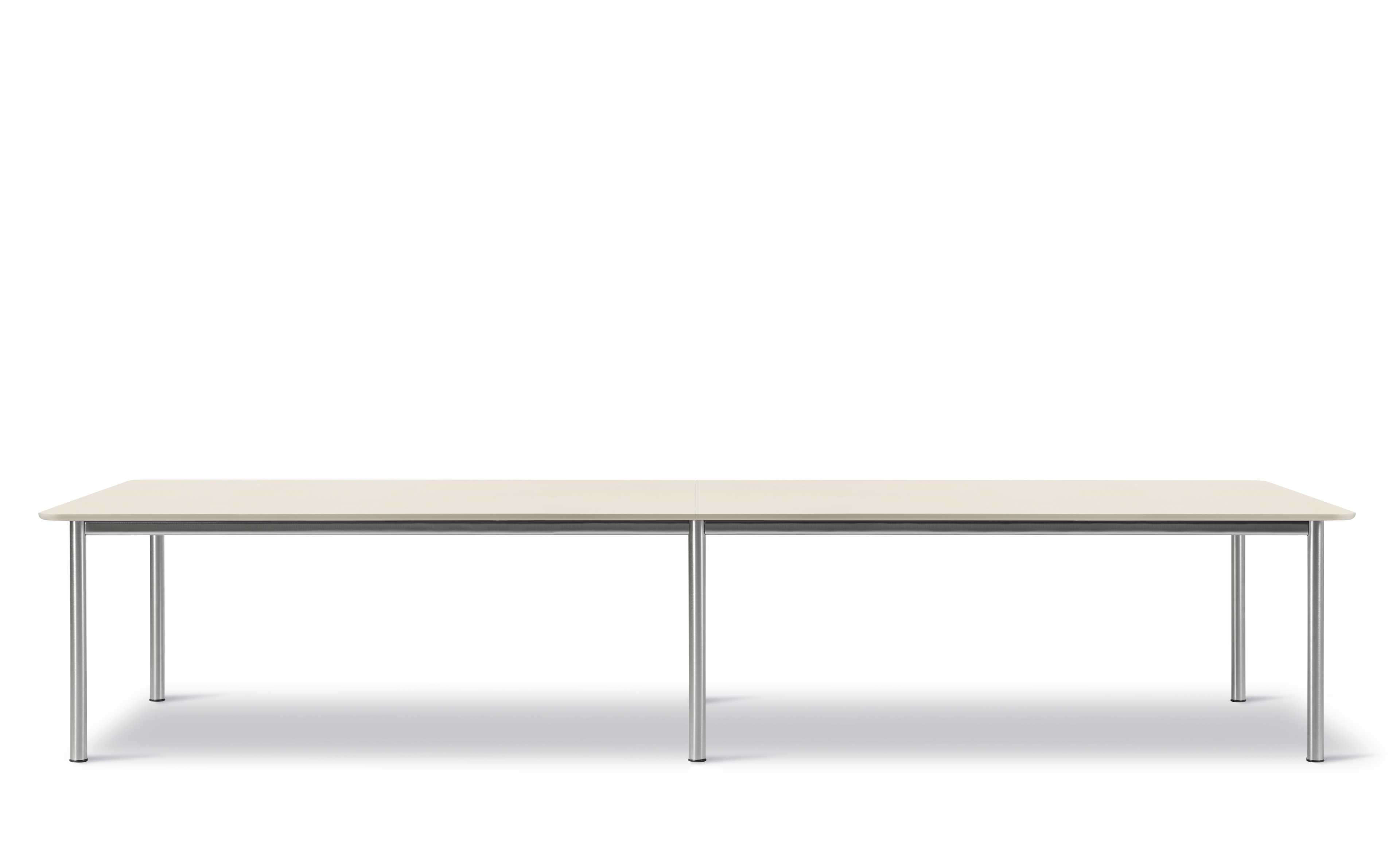Plan Table Modular (konfiguration E) - Really Cotton Cream / Brushed chrome