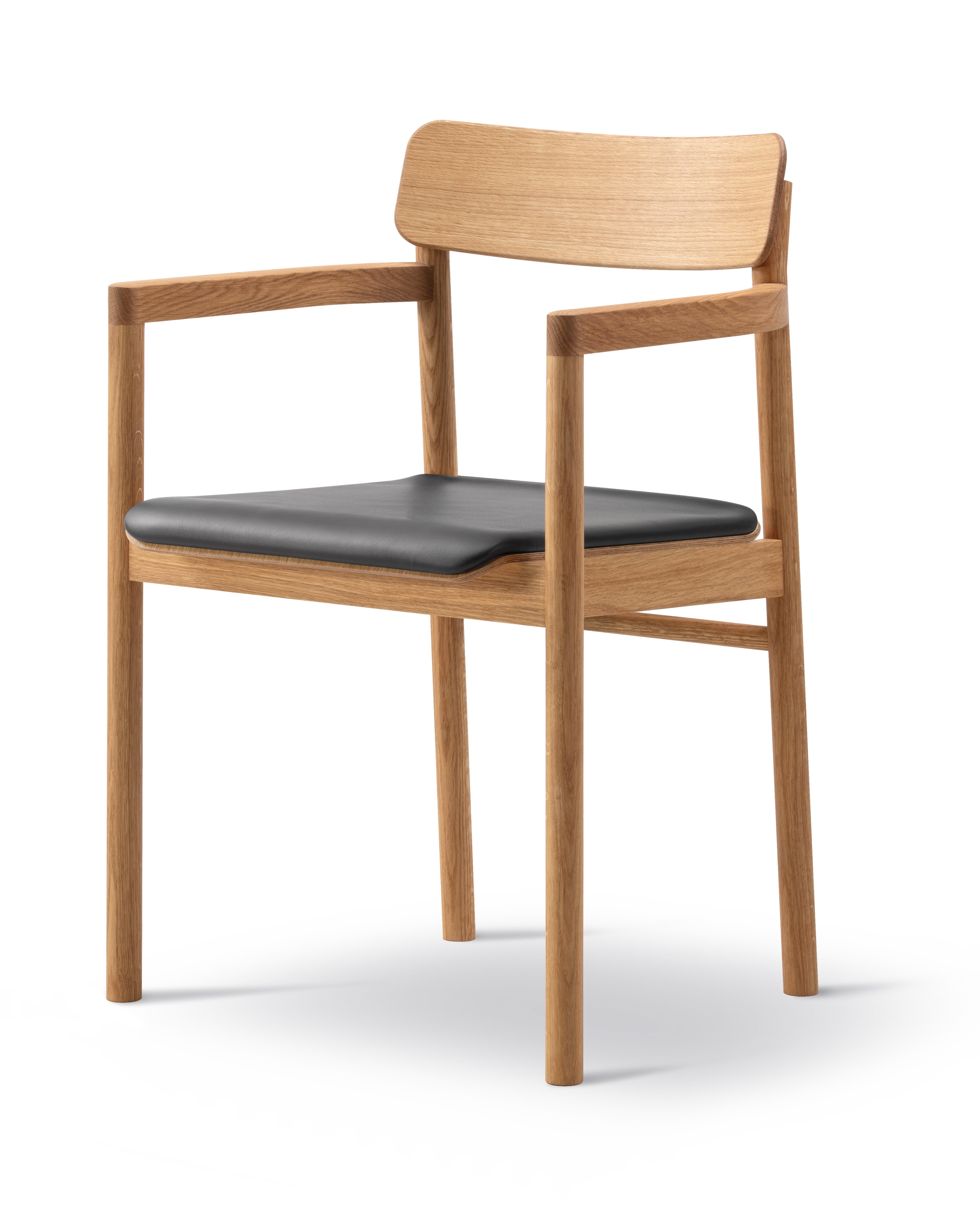 Post Chair - Leather Omni 301 / Oak oil