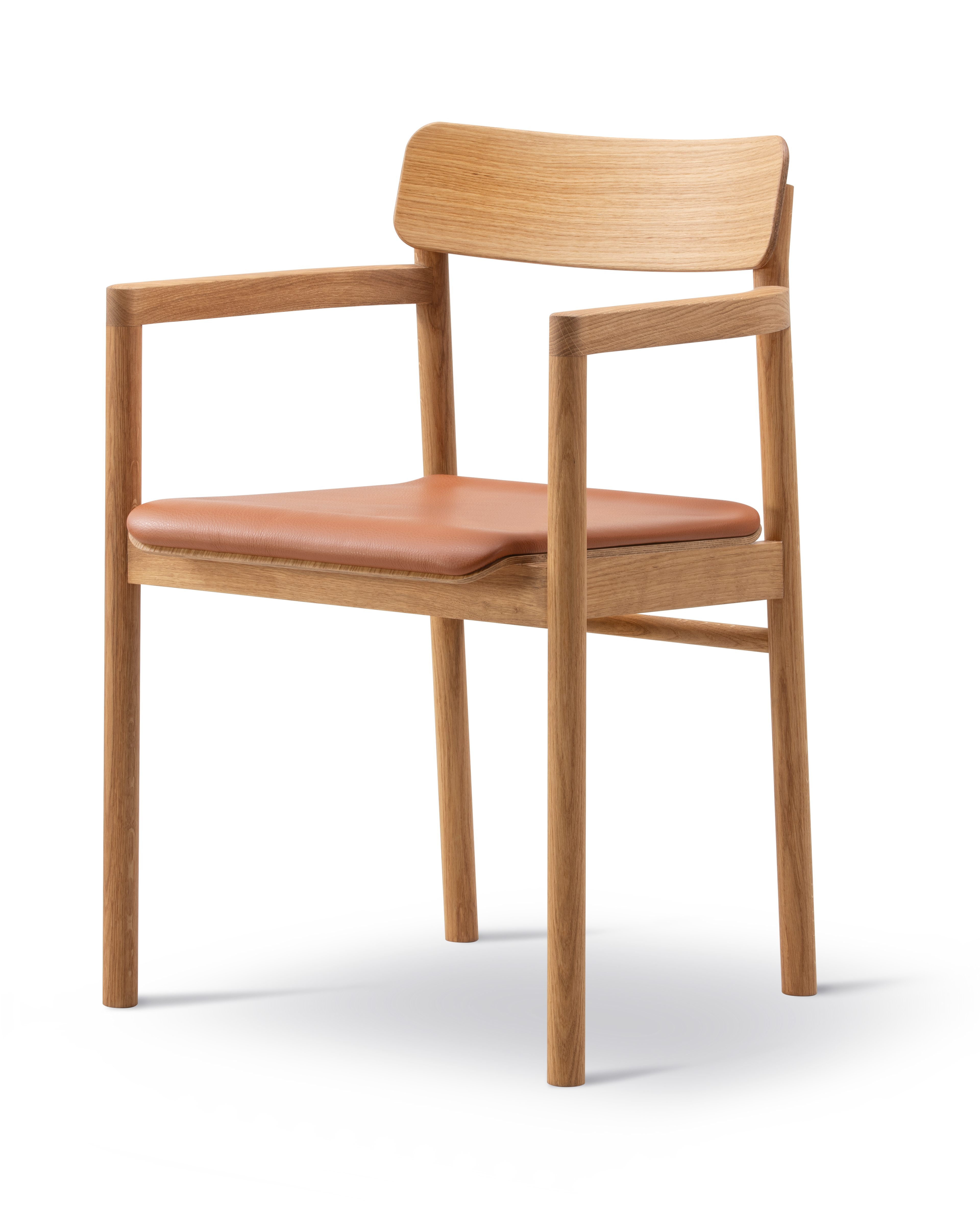 Post Chair - Leather Omni 307 / Oak oil