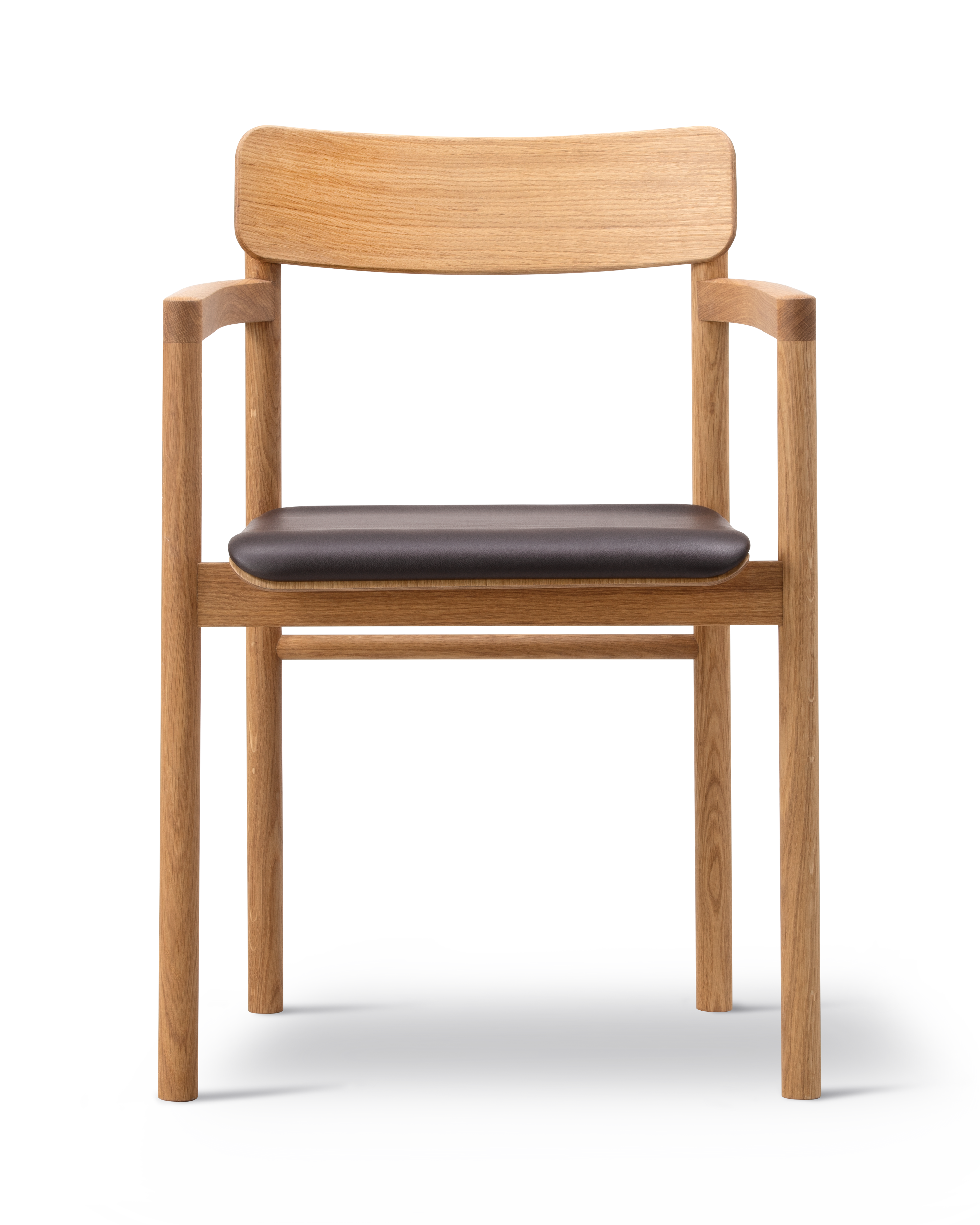 Post Chair - Leather Omni 377 / Oak oil