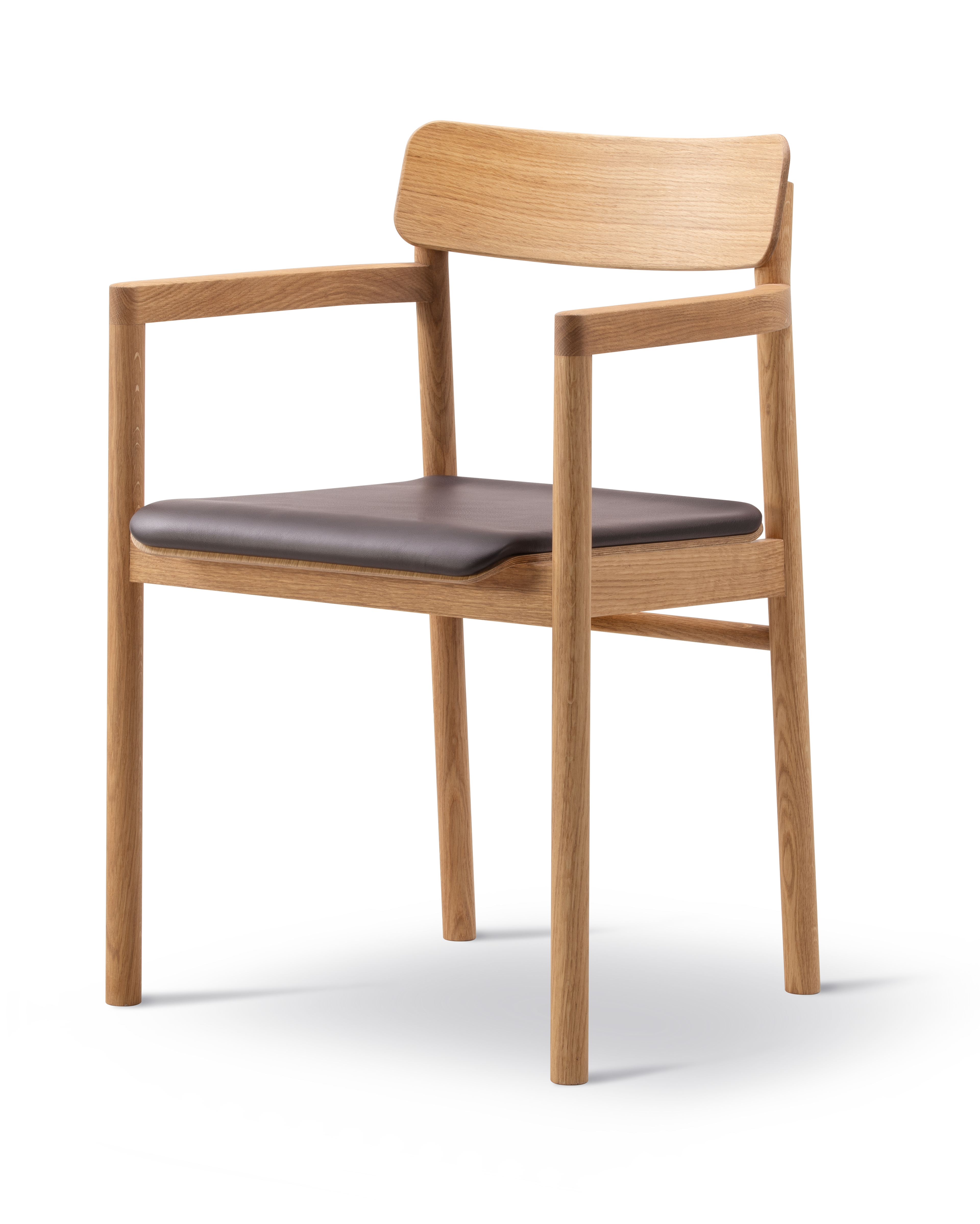 Post Chair - Leather Omni 377 / Oak oil
