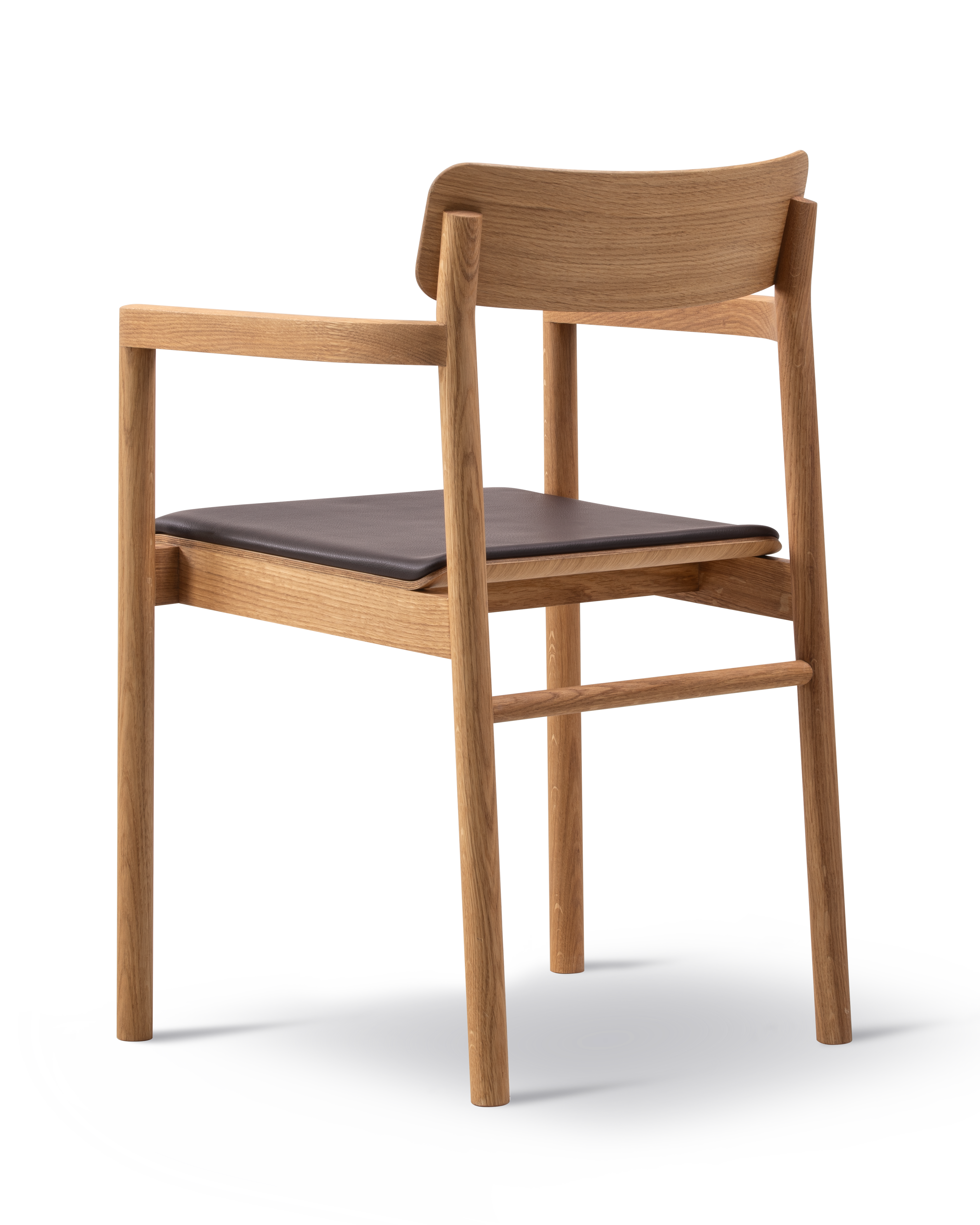 Post Chair - Leather Omni 377 / Oak oil