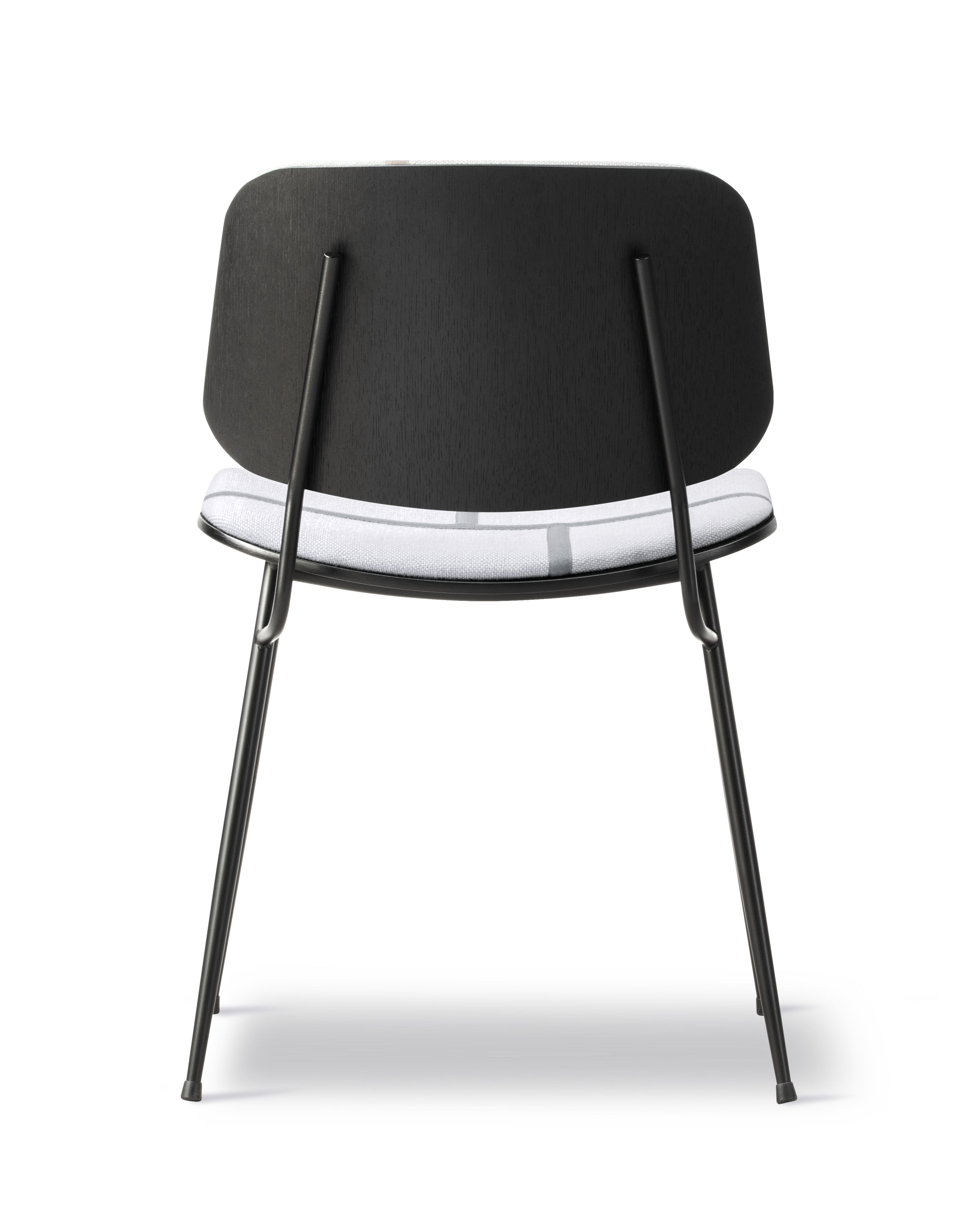 Søborg Chair - Sheworks Ribbon Cool Grey / Sortlakeret eg / Sort stel