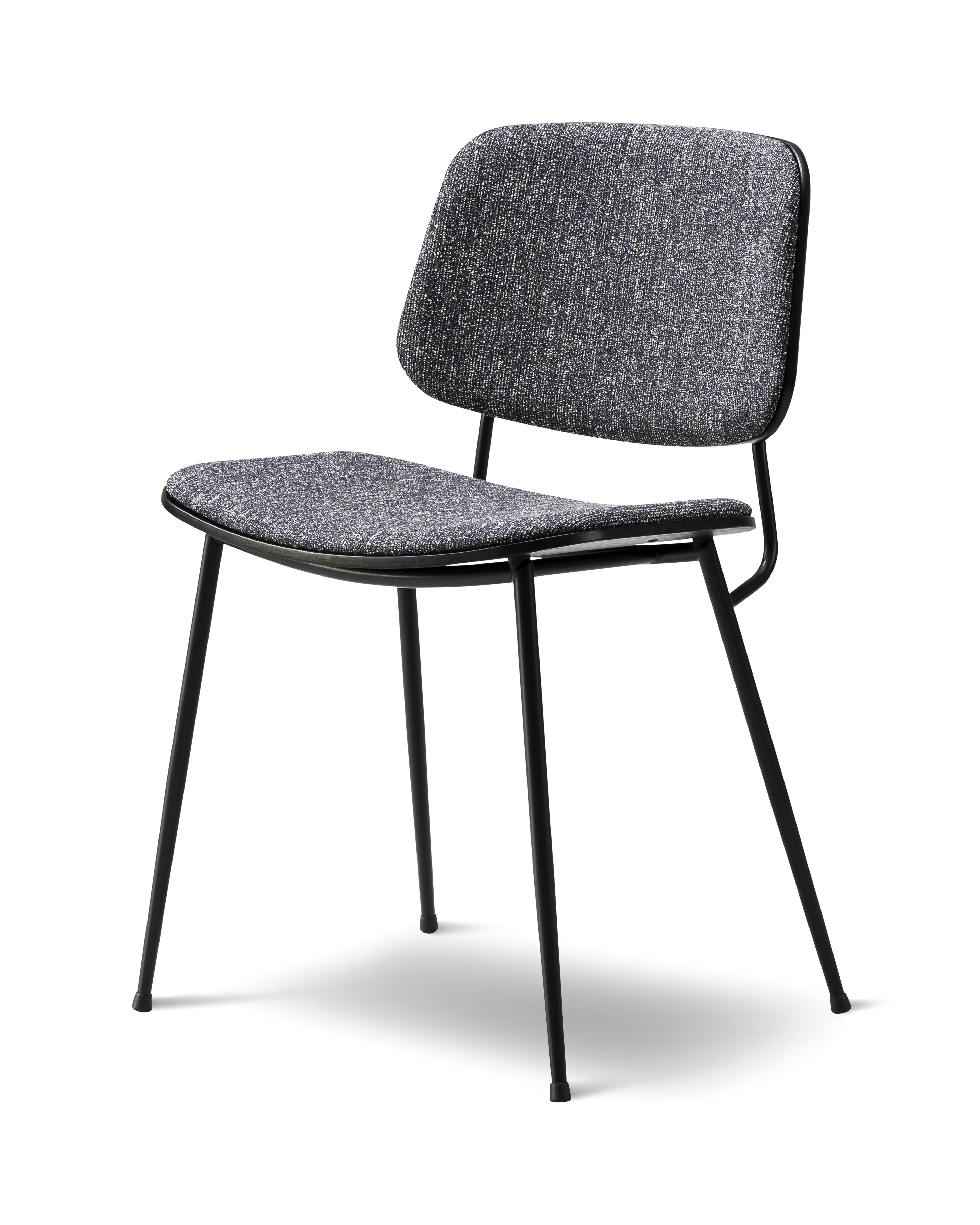 Søborg Chair - Sonar 1, 792 / Black lacquered oak / Black frame