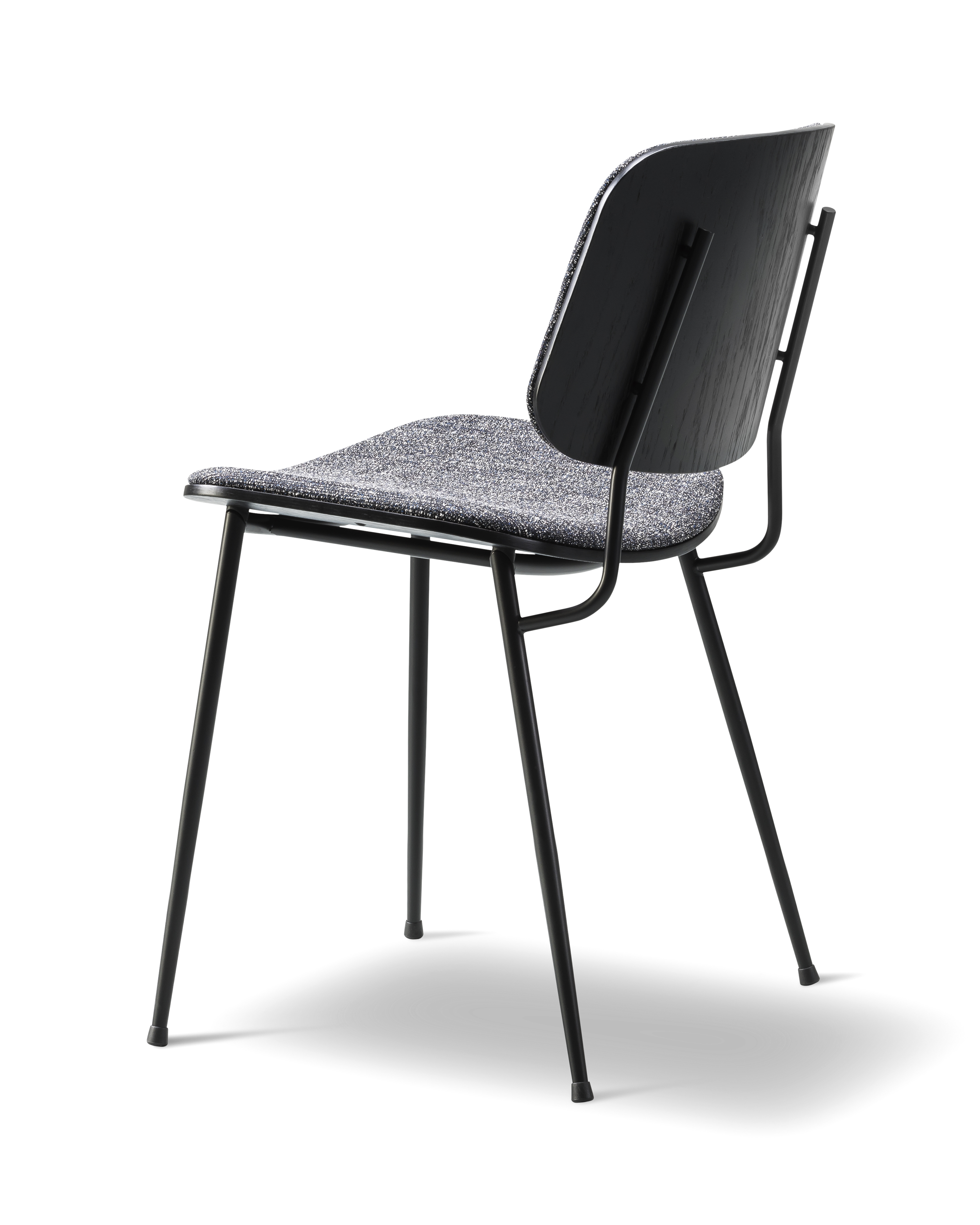 Søborg Chair - Sonar 1, 792 / Black lacquered oak / Black frame