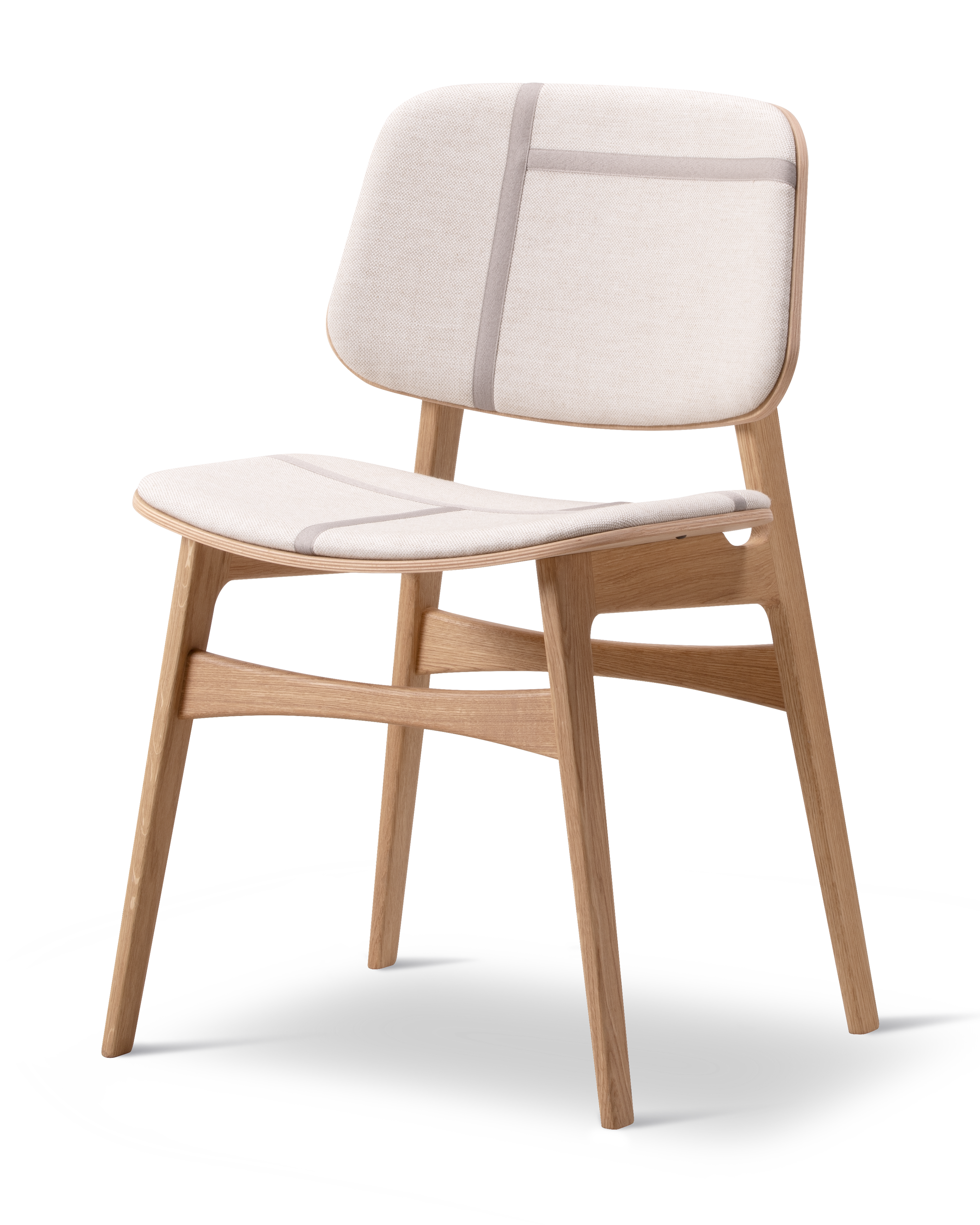 Søborg Chair - Sheworks Ribbon Sand / Oak Oil