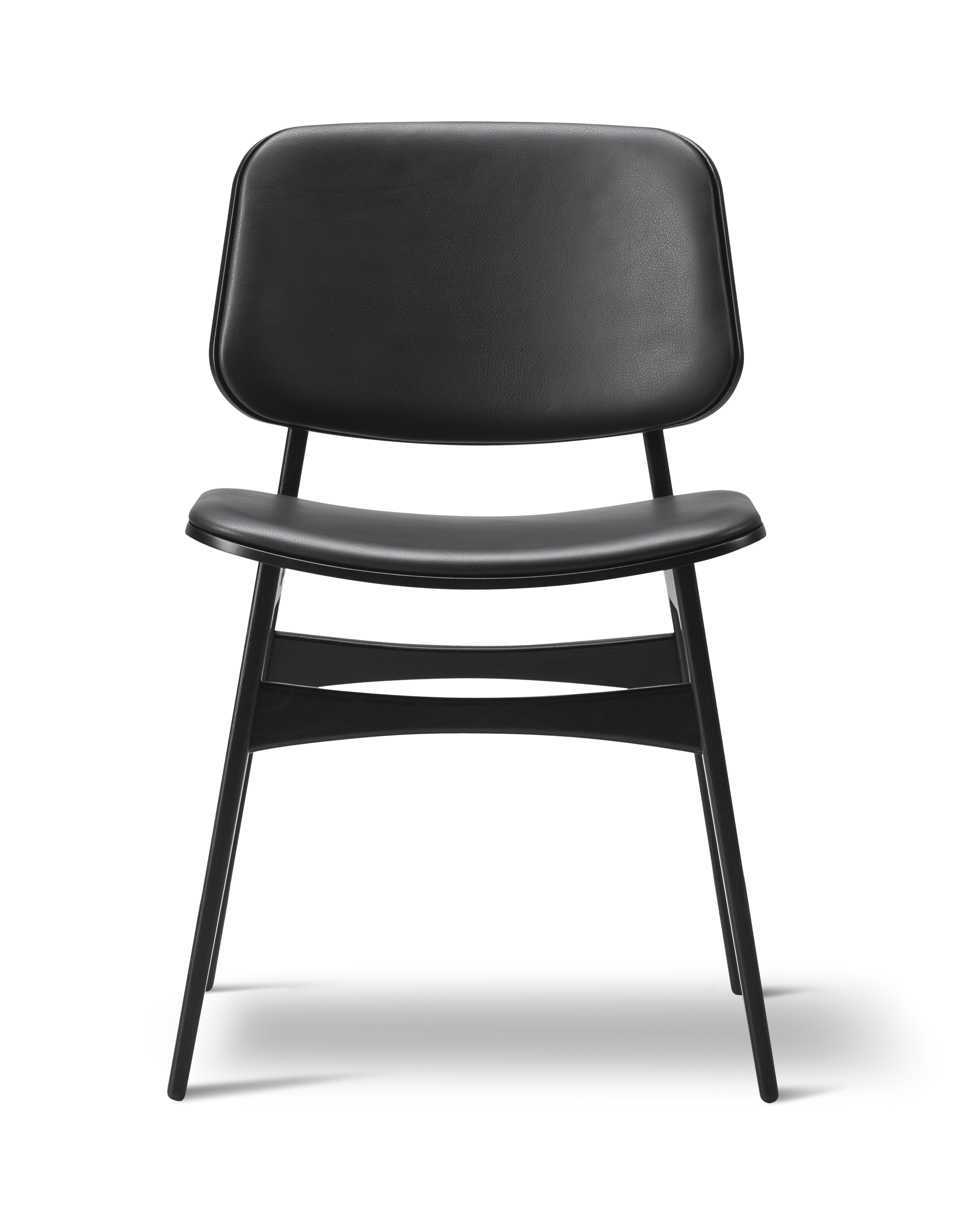 Søborg Chair - Leather 88 Primo / Black lacquered oak