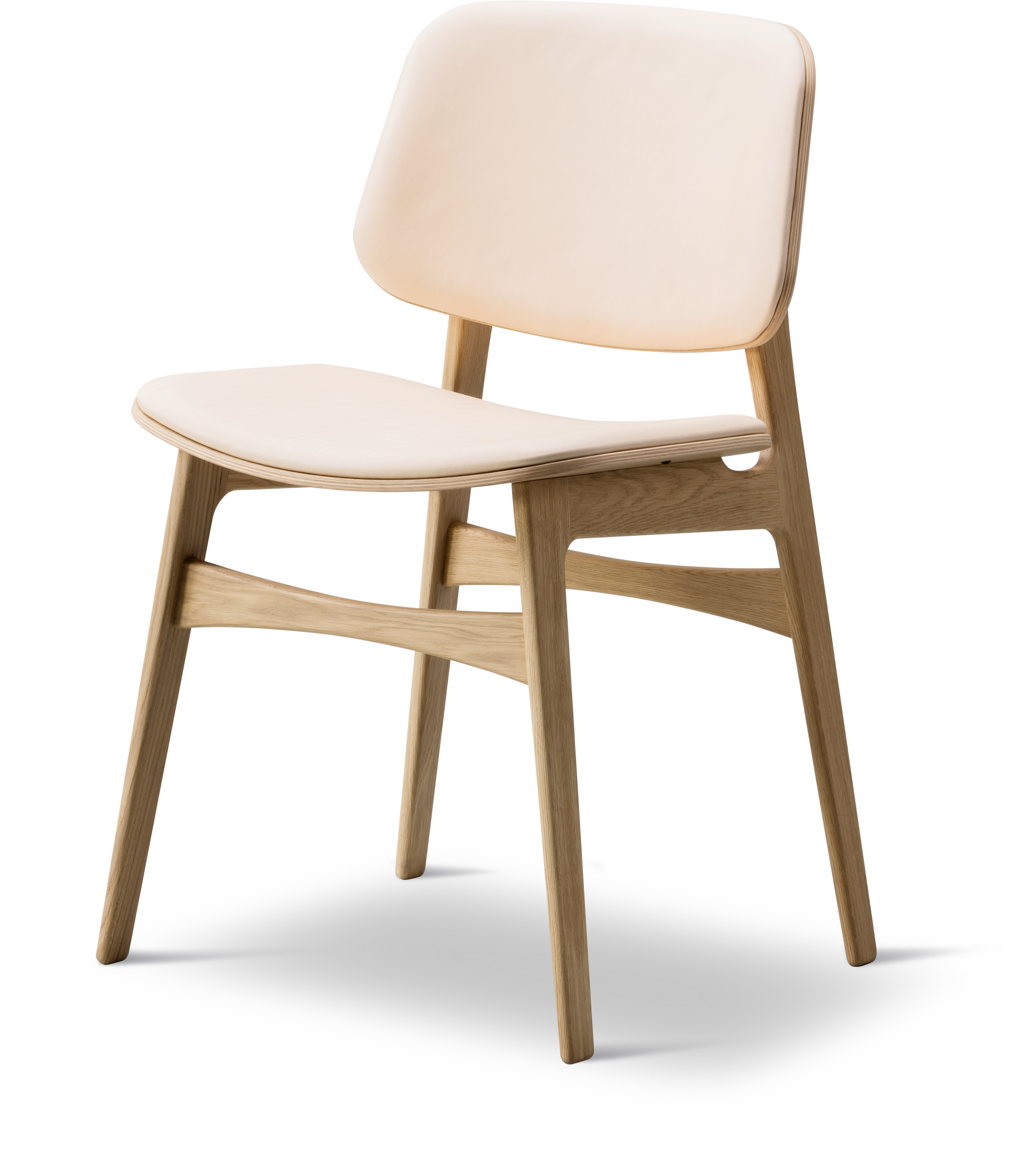 Søborg Chair - Leather 90 / Oak lacquered