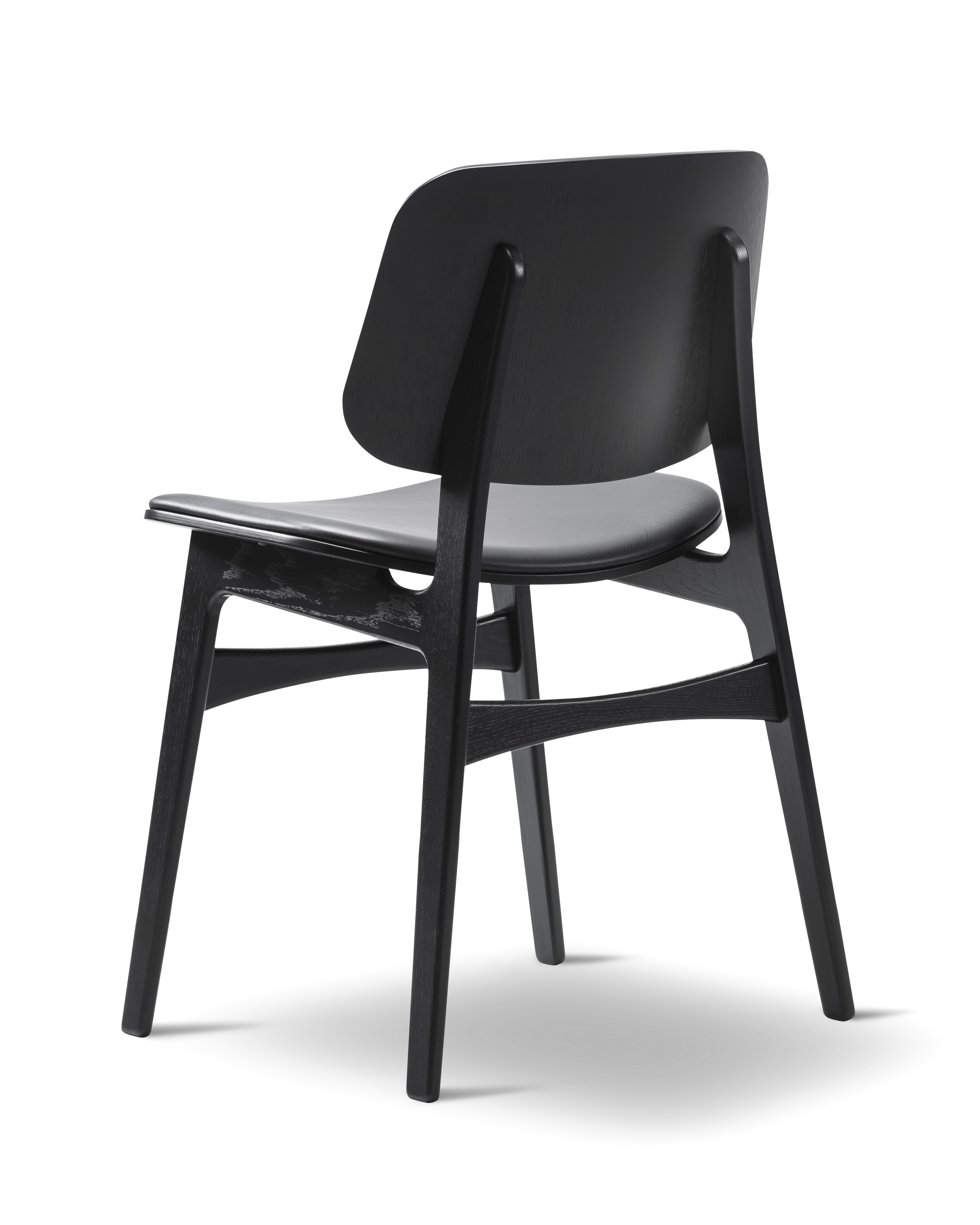 Søborg Chair - Leather 88 Primo / Black lacquered oak