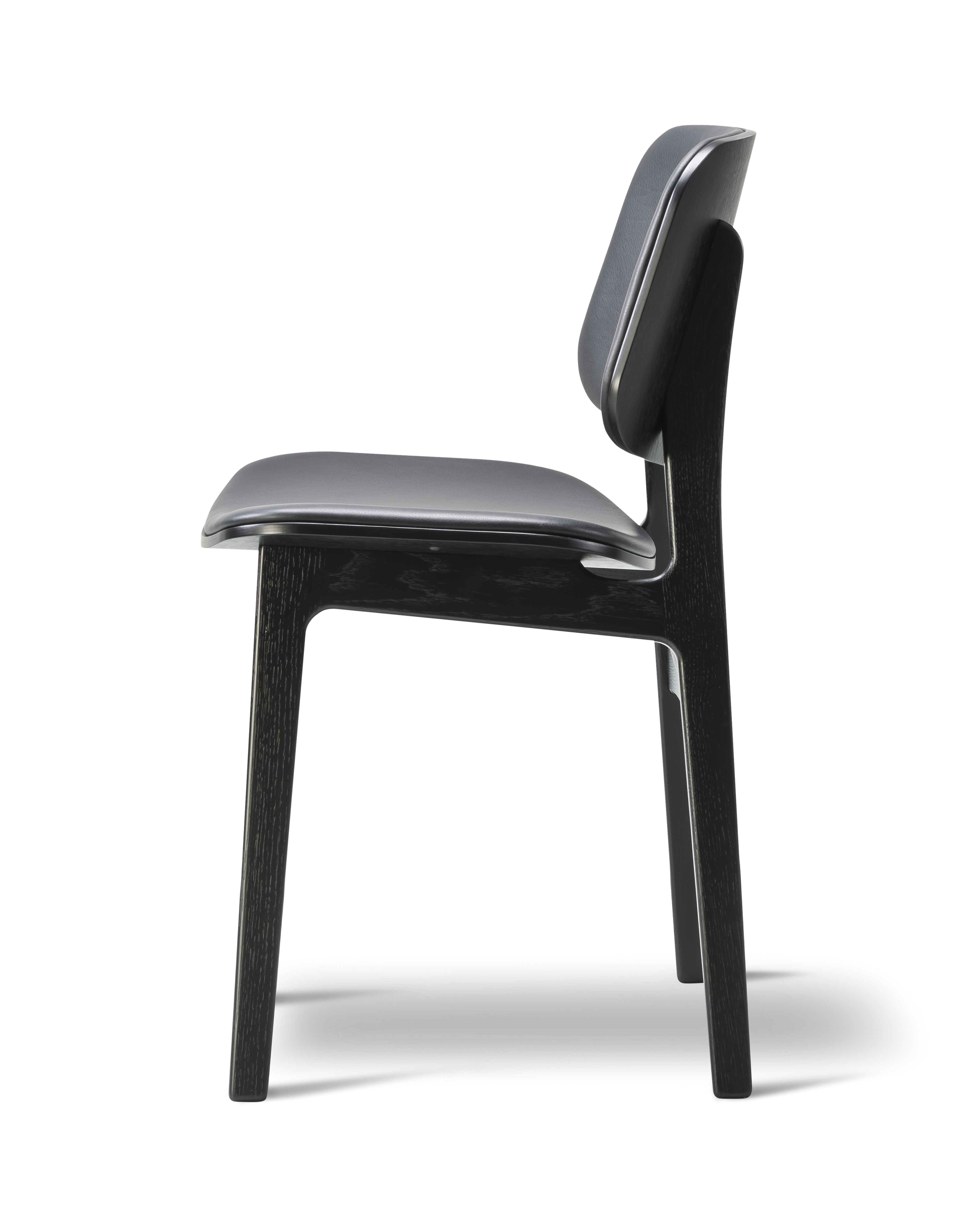 Søborg Chair - Leather 88 Primo / Black lacquered oak