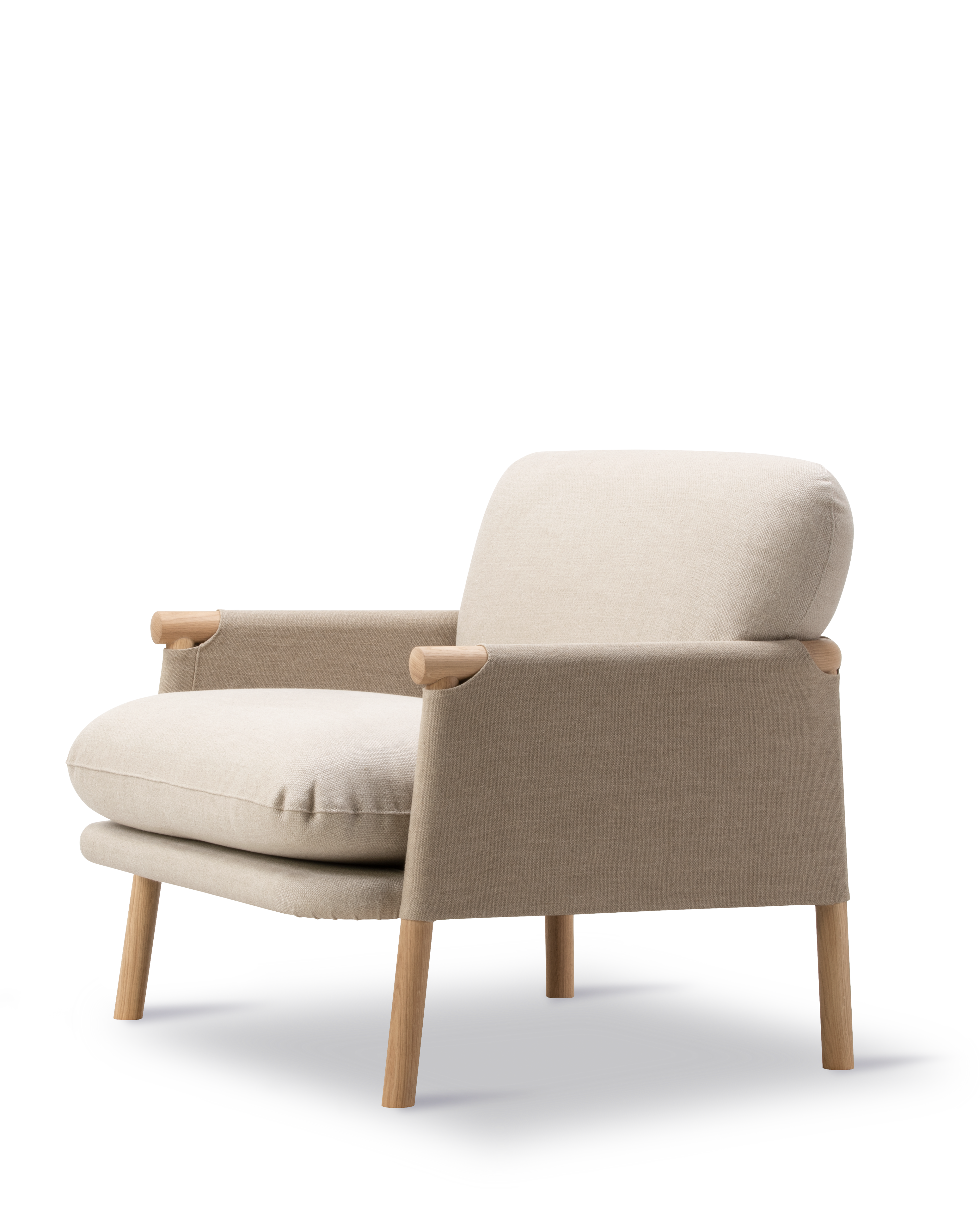 Savannah Lounge Chair - Natural canvas / Grand Linen 0024 / Oak light oil