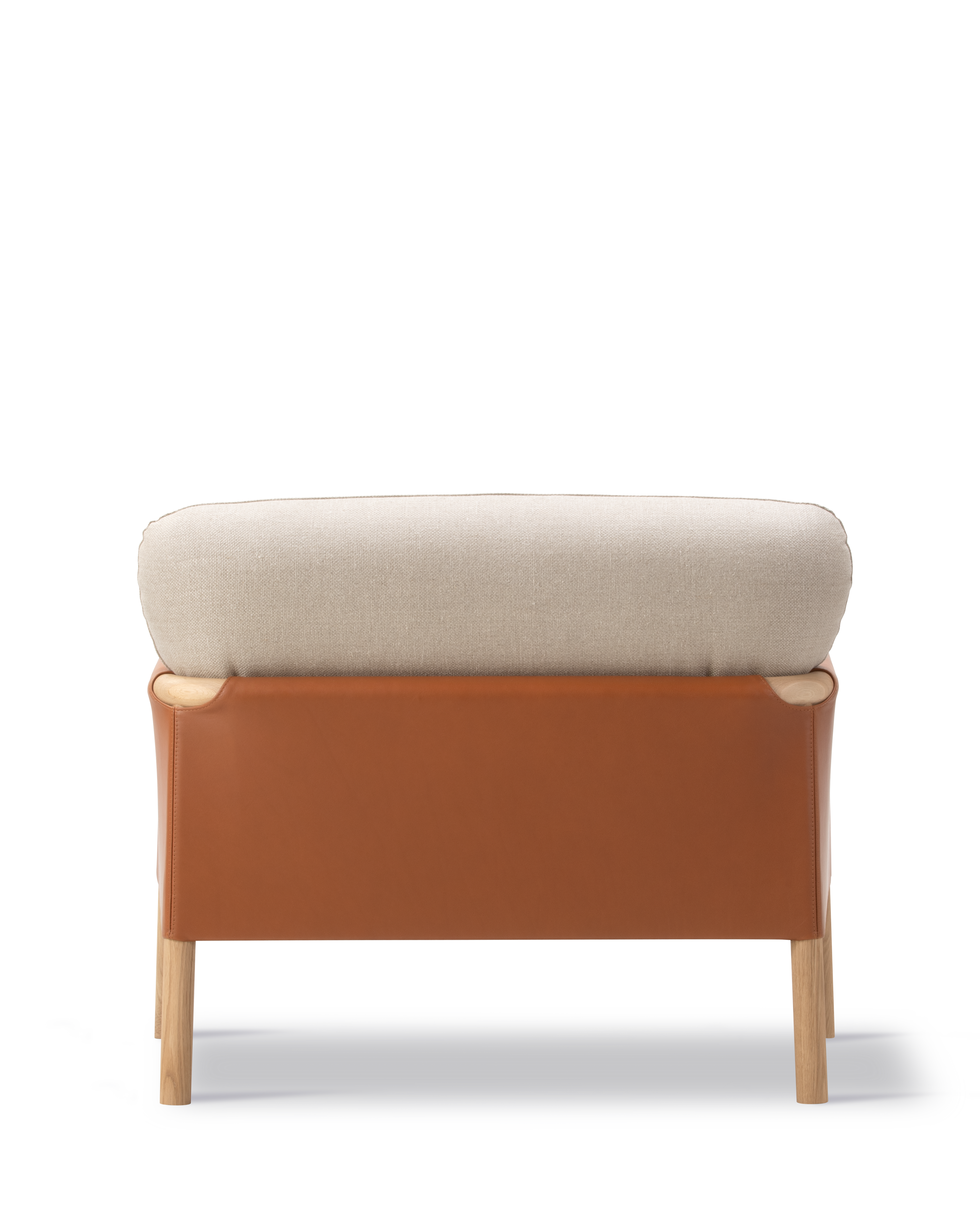 Savannah Lounge Chair - Leather 95 Max / Grand Linen 0024 / Oak light oil