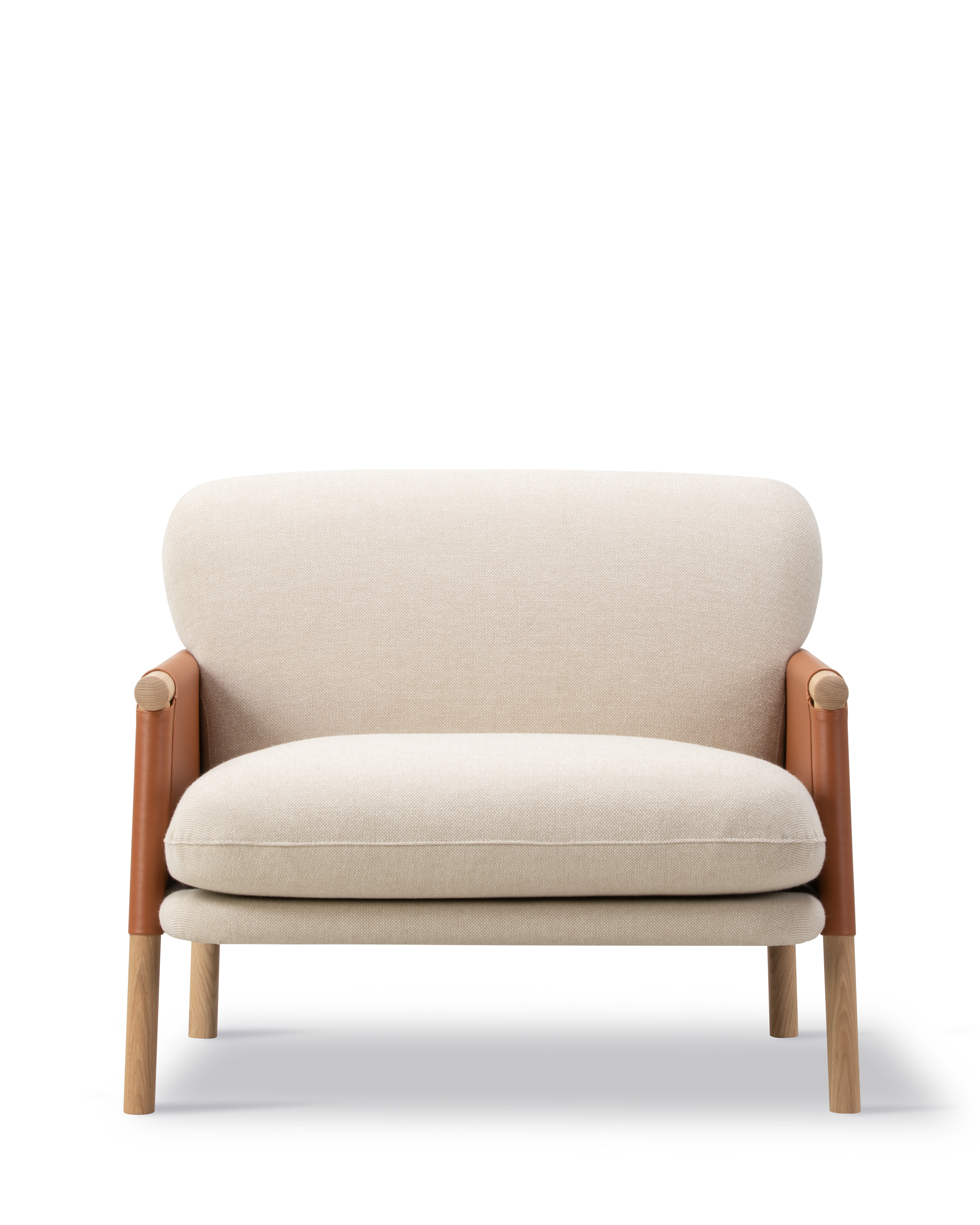 Savannah Lounge Chair - Leather 95 Max / Hallingdal 200 / Oak light oil