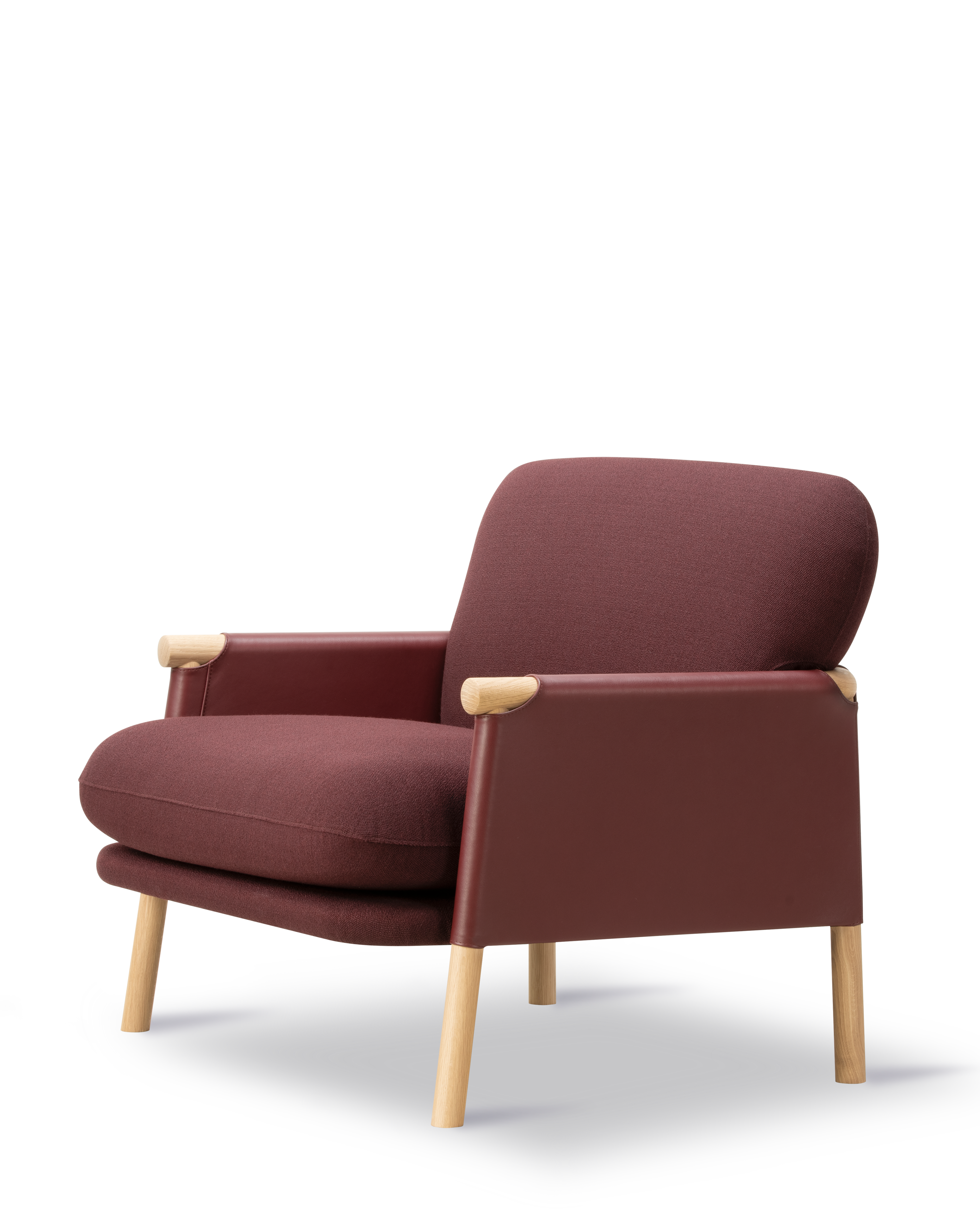 Savannah Lounge Chair - Læder 93 Max / Vidar 693 / Eg lys olie